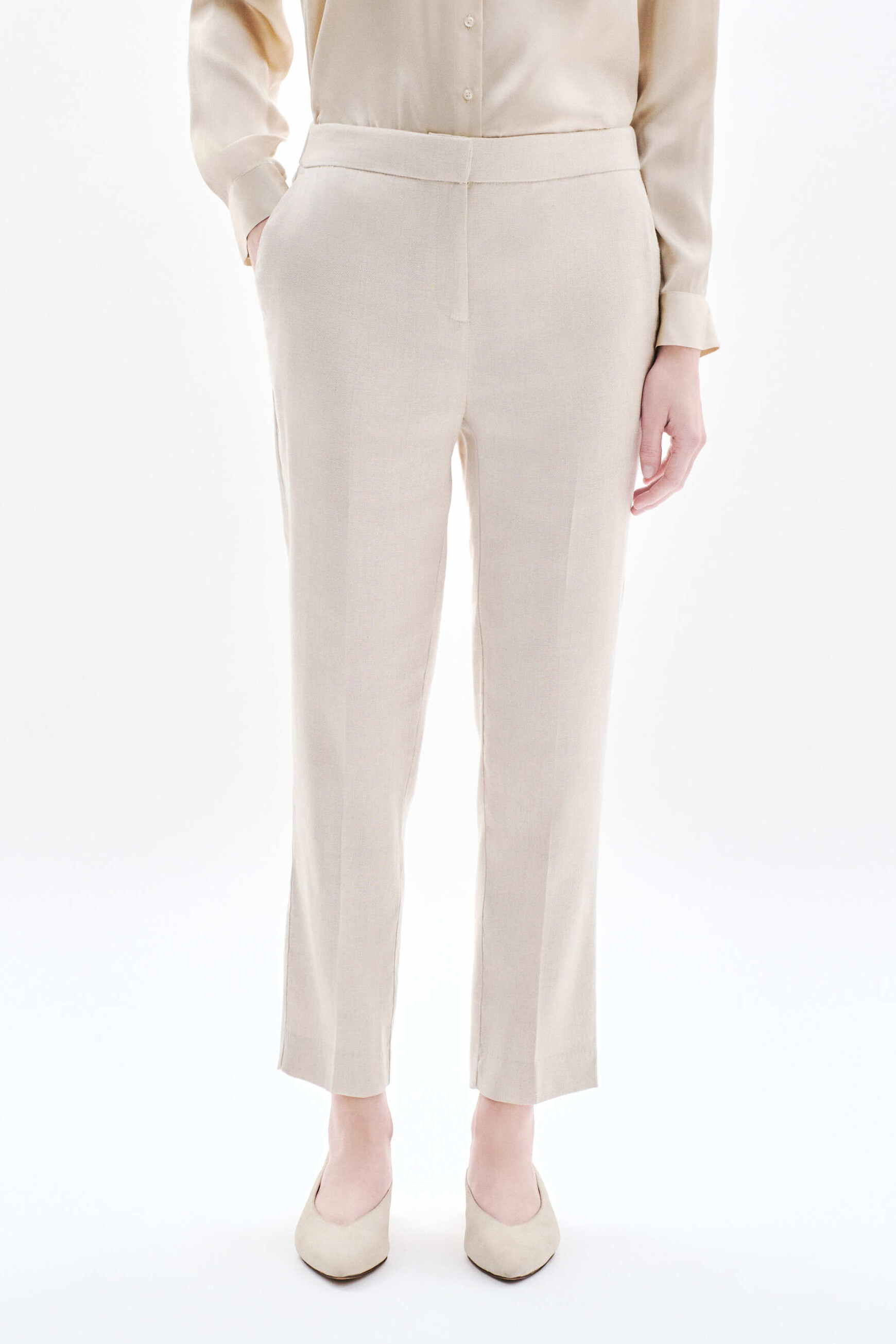 Pantaloni Pallan sabbia donna