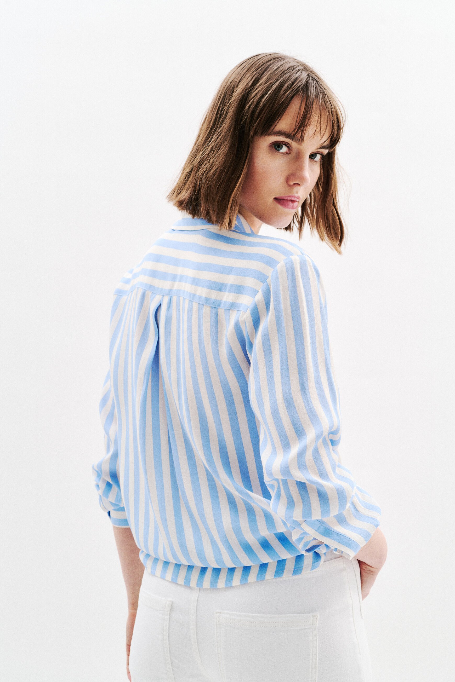 camisa caby azul cielo mujer Camisa Caby azul cielo mujer