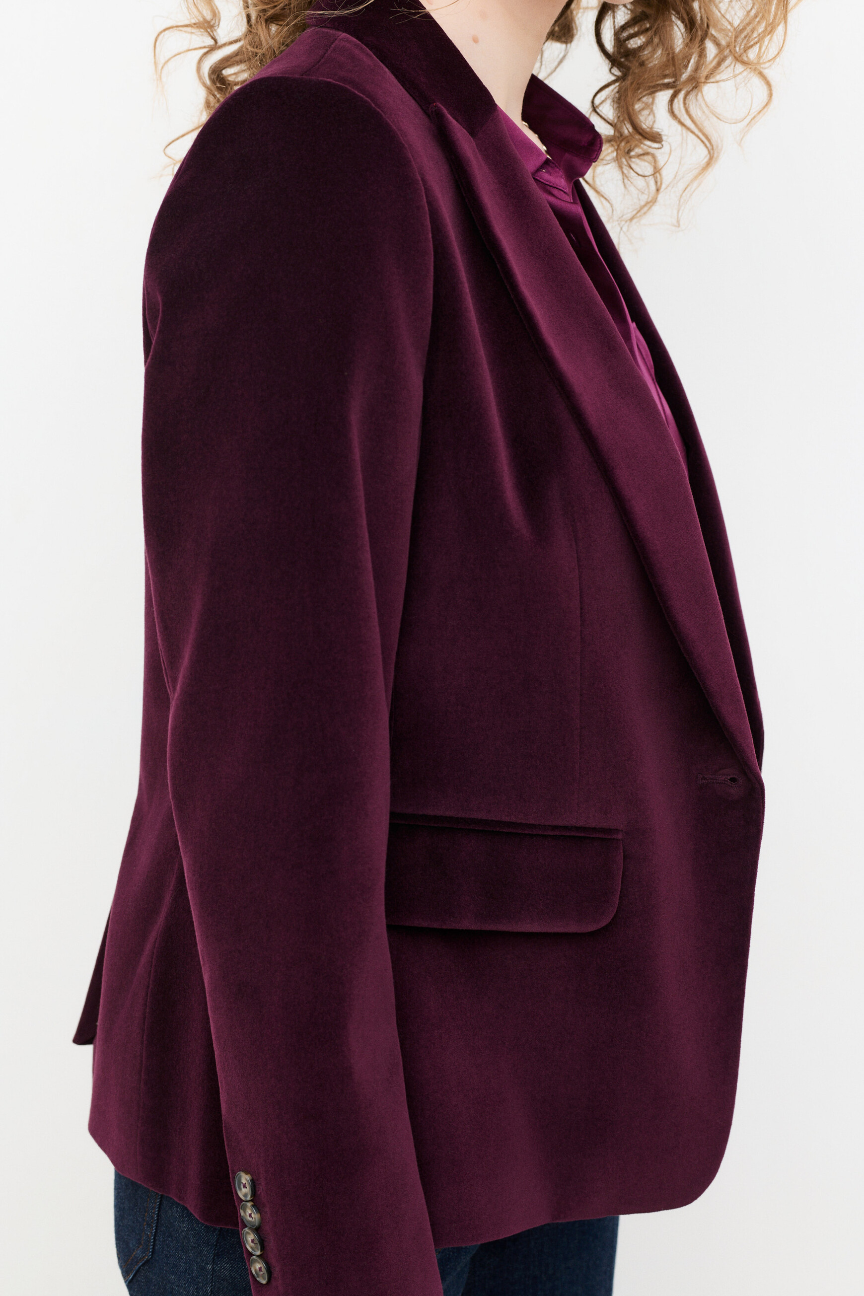 Aurora jacket plum woman