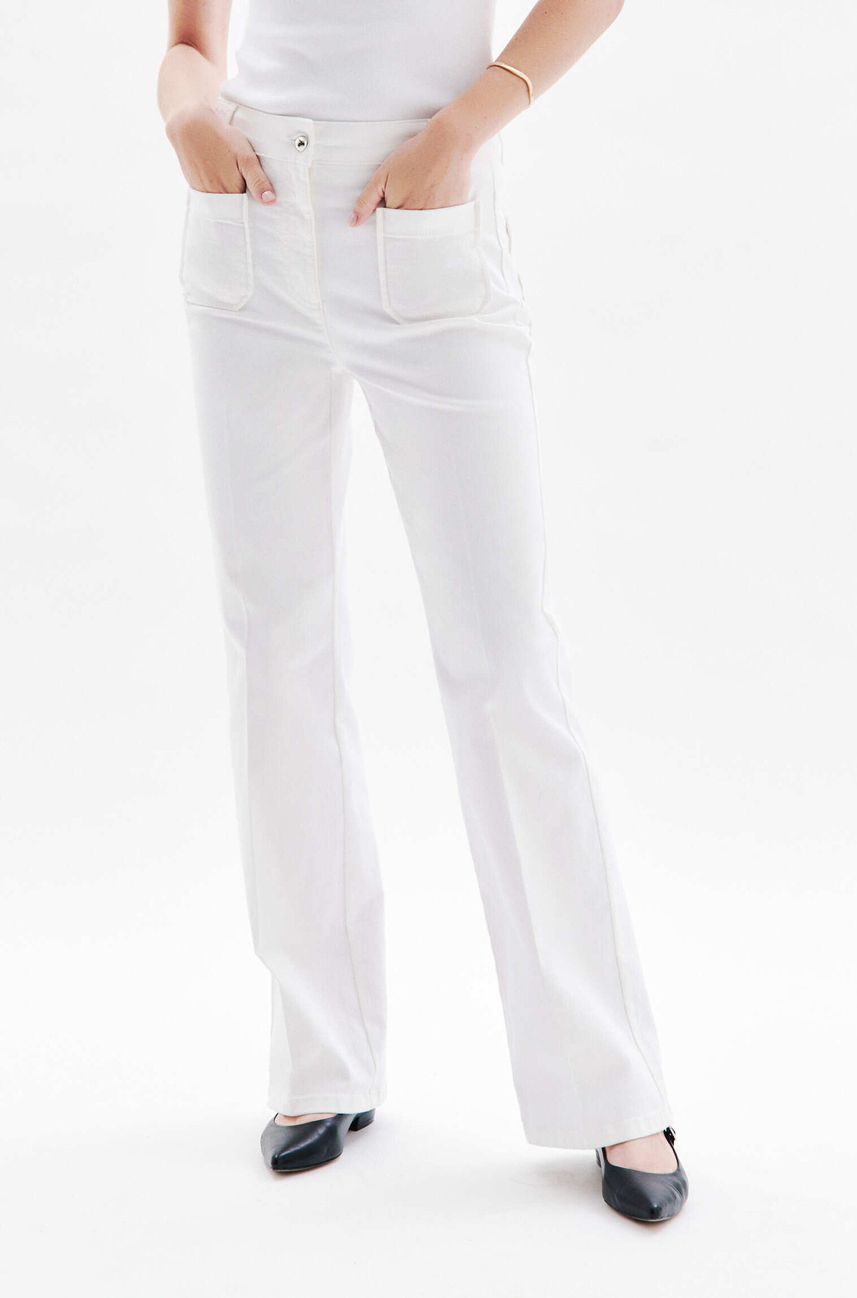 pantalon pelley2 blanco mujer Pantalón Pelley2 blanco mujer