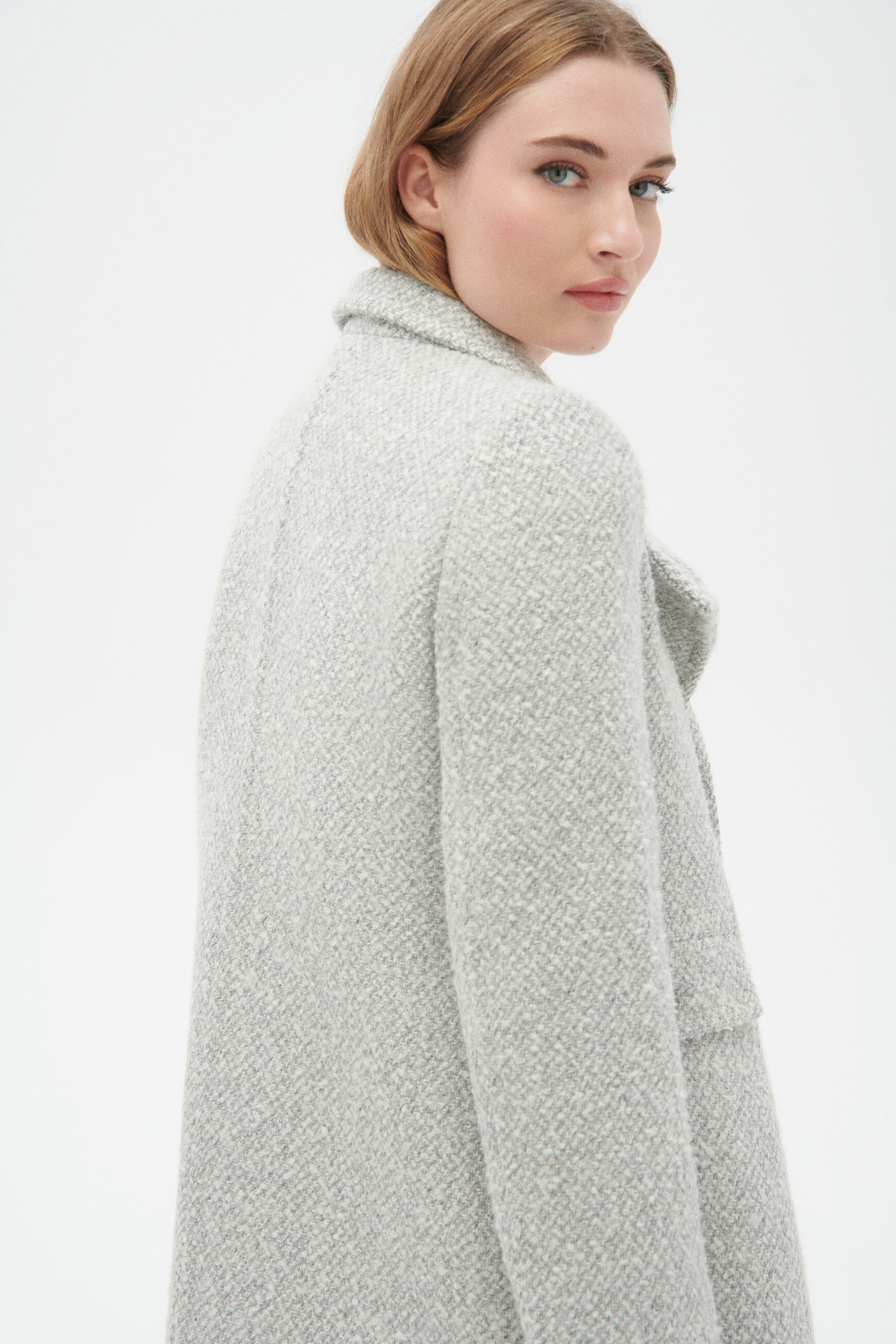 Manteau caroll gris deals