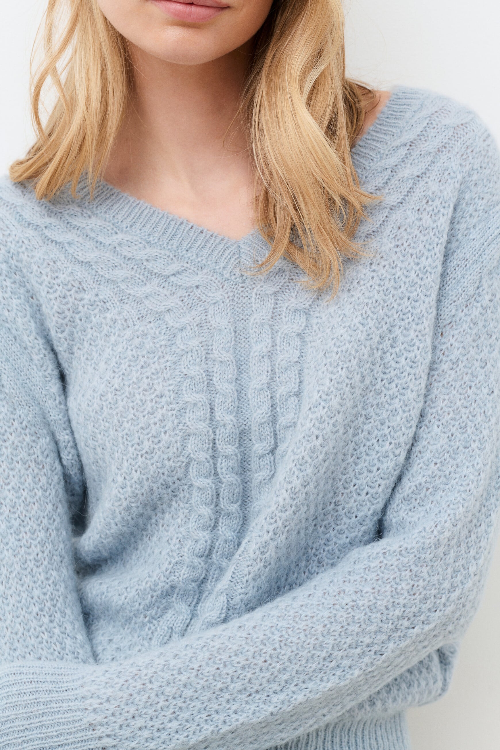 Mvictorine sweater pastel blue woman