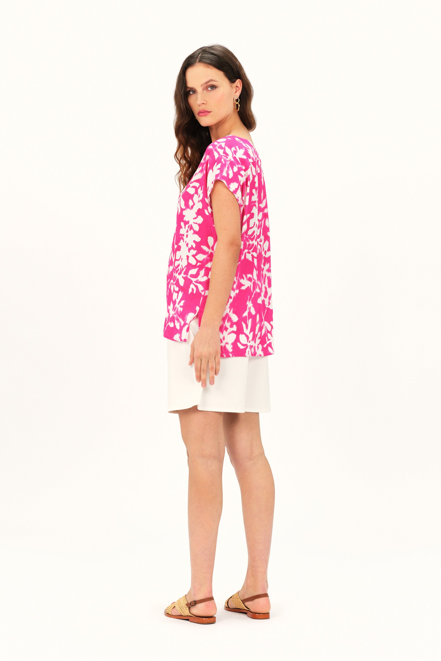 Blouse cilona rose femme