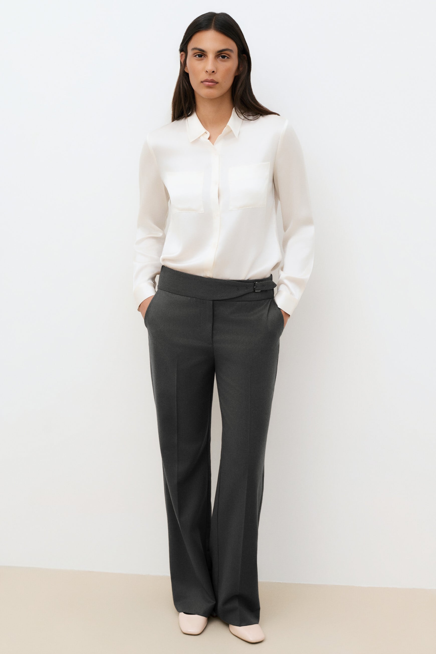 Pantalon Pyvan2 gris femme