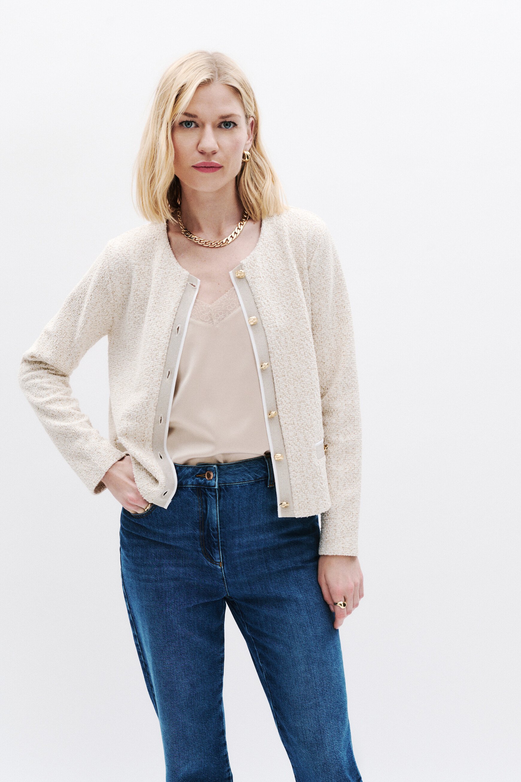 Maglietta Tweedy crema donna