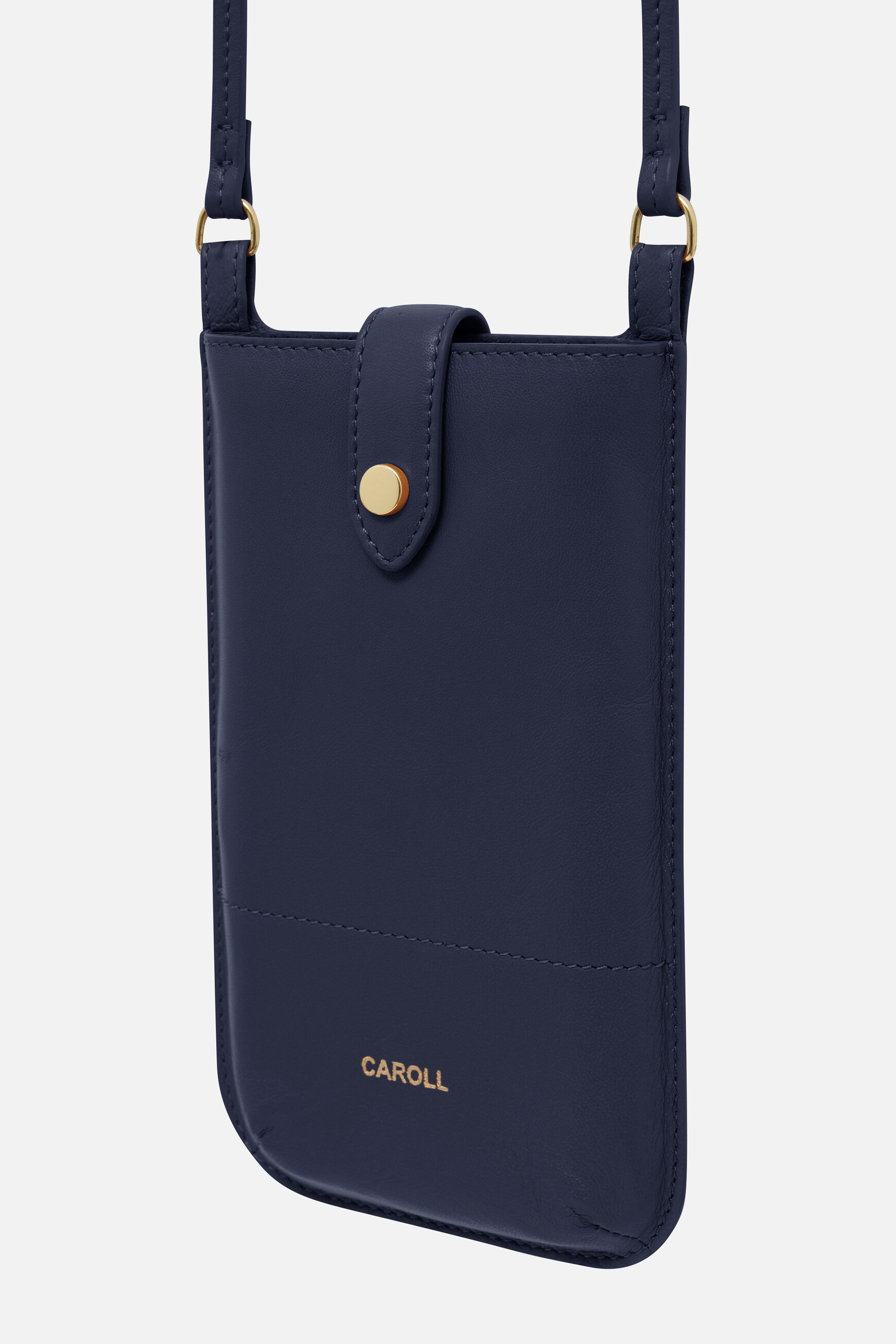 pochette matie 100 cuir bleu marine femme pochette matie 100% cuir bleu marine femme