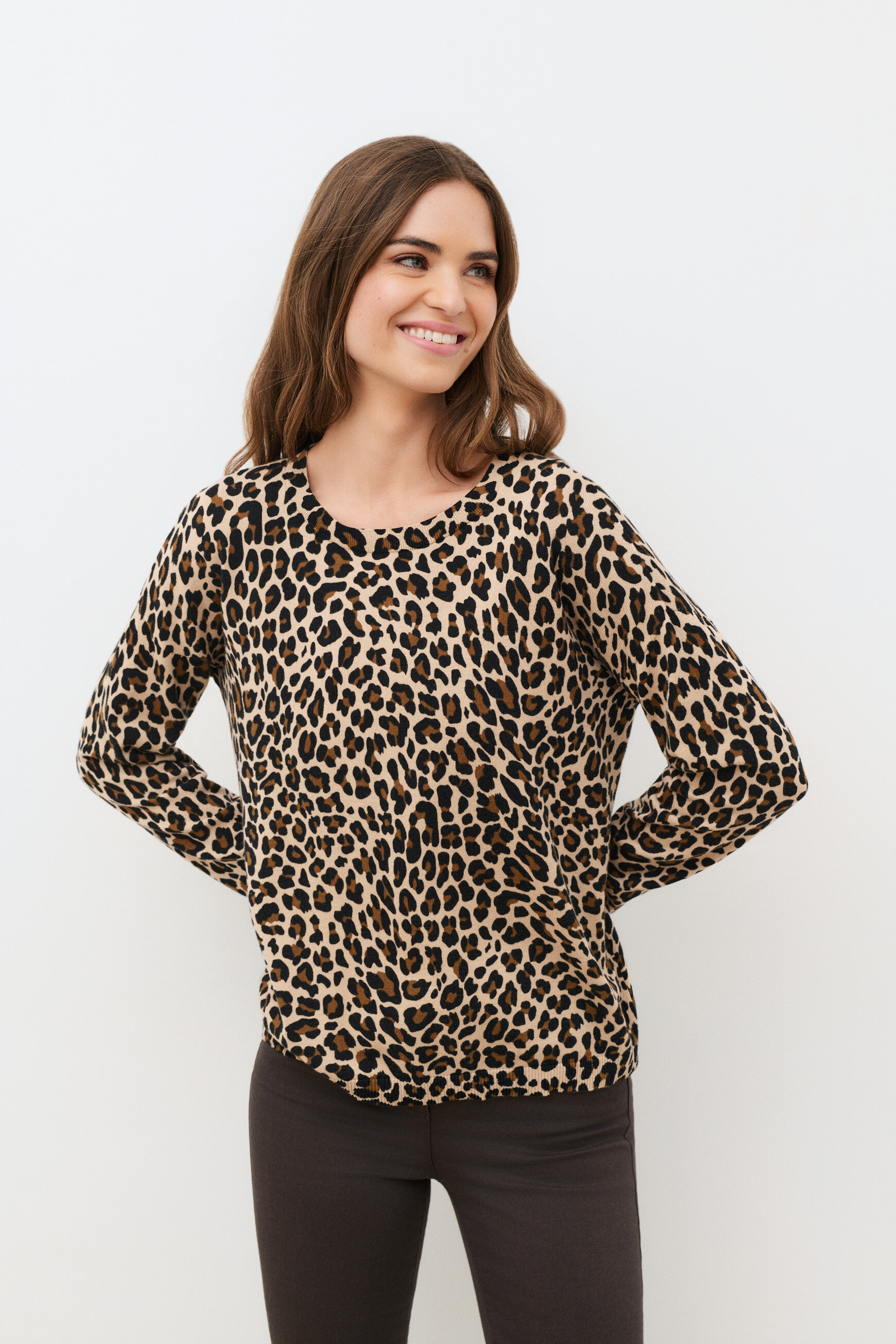 Mado sweater cognac brown woman