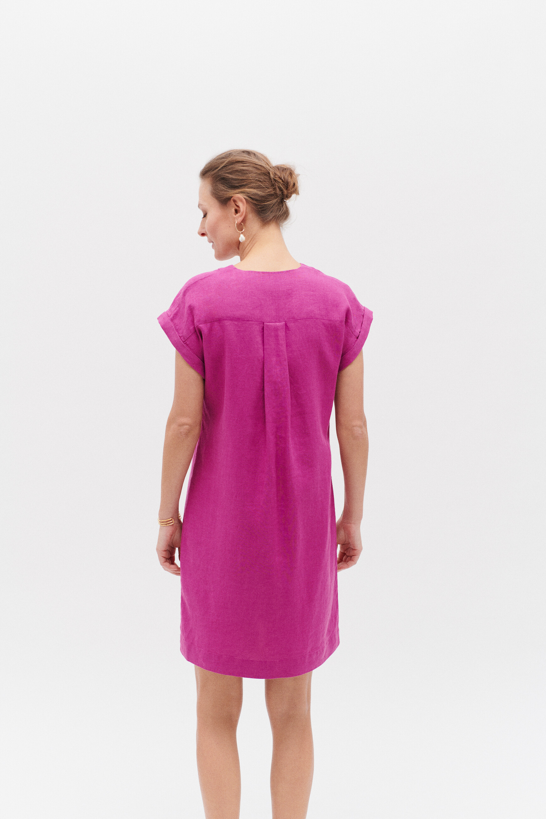 robe mirabelle 100 lin violet femme robe mirabelle 100% lin violet femme