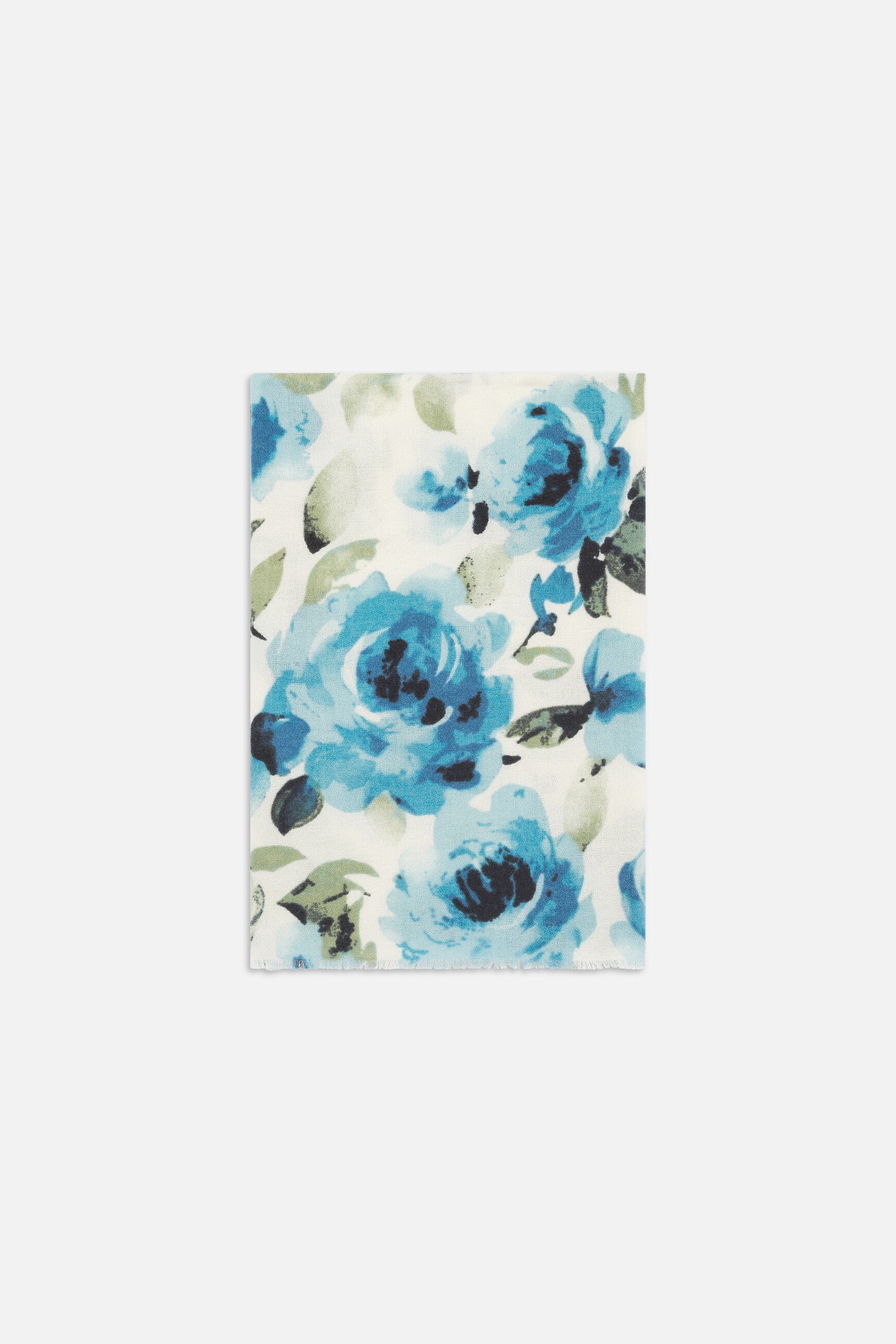 Irisia scarf turquoise blue woman