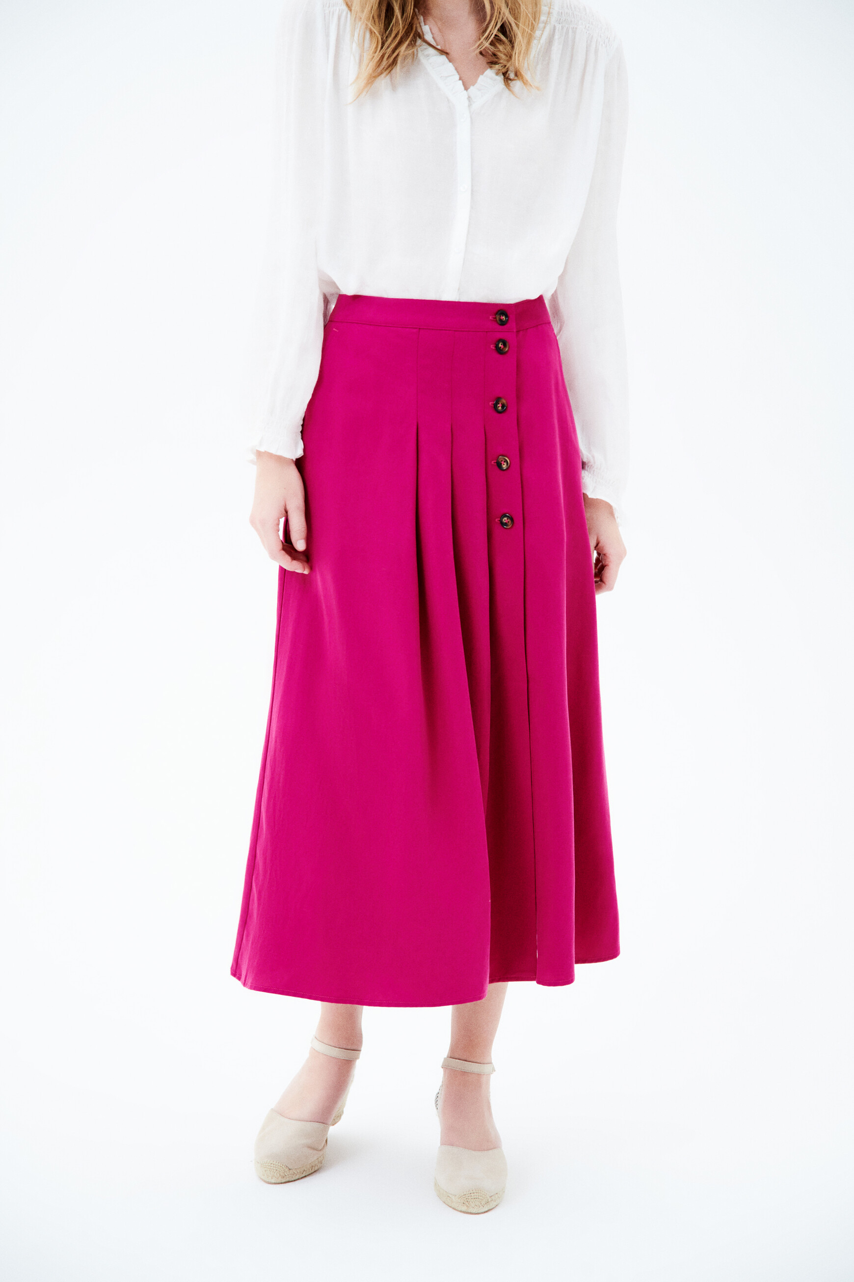Jupe santana1 rose framboise femme