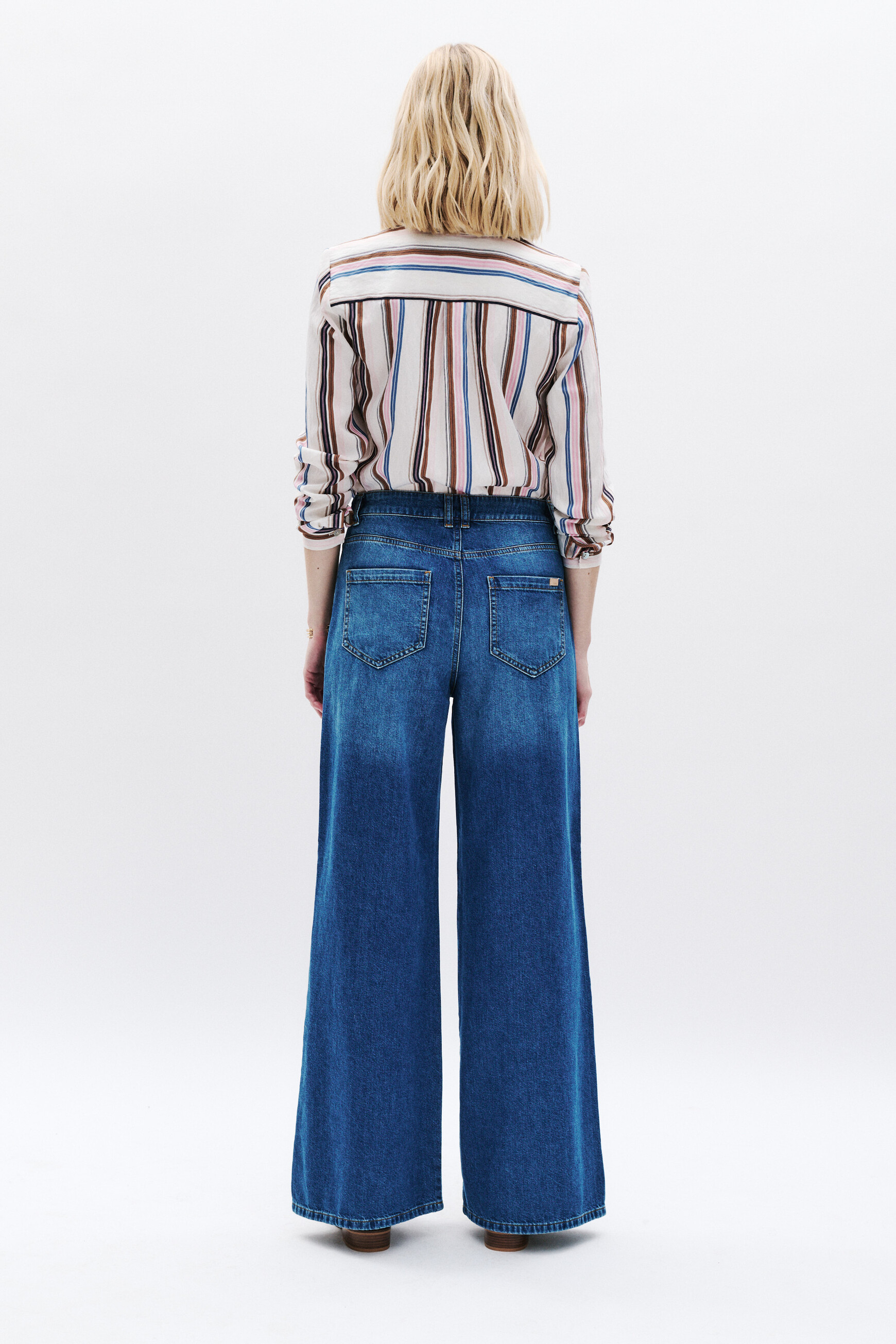 pantalon pastor denim baby bleu femme Pantalon Pastor denim baby bleu femme
