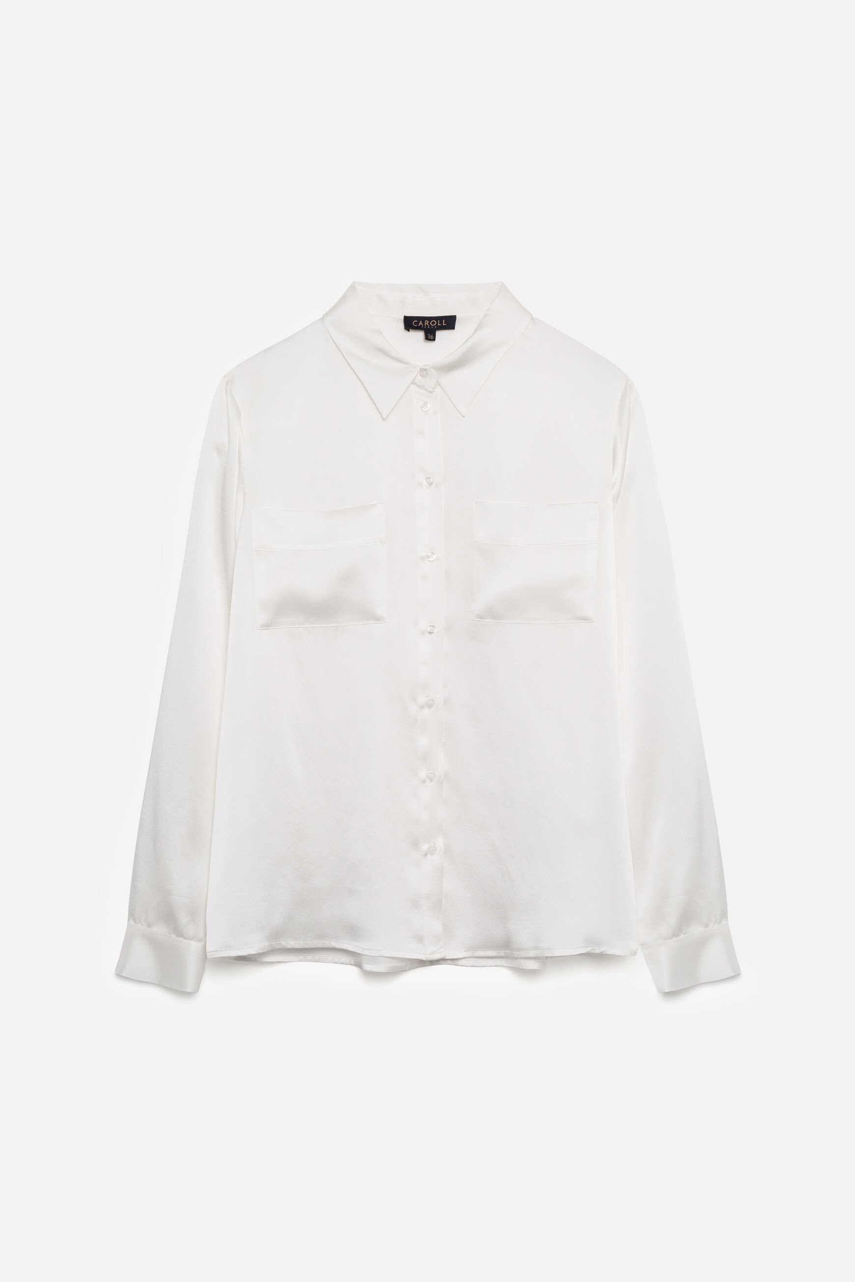 Jeanne b 100% silk shirt ivory woman