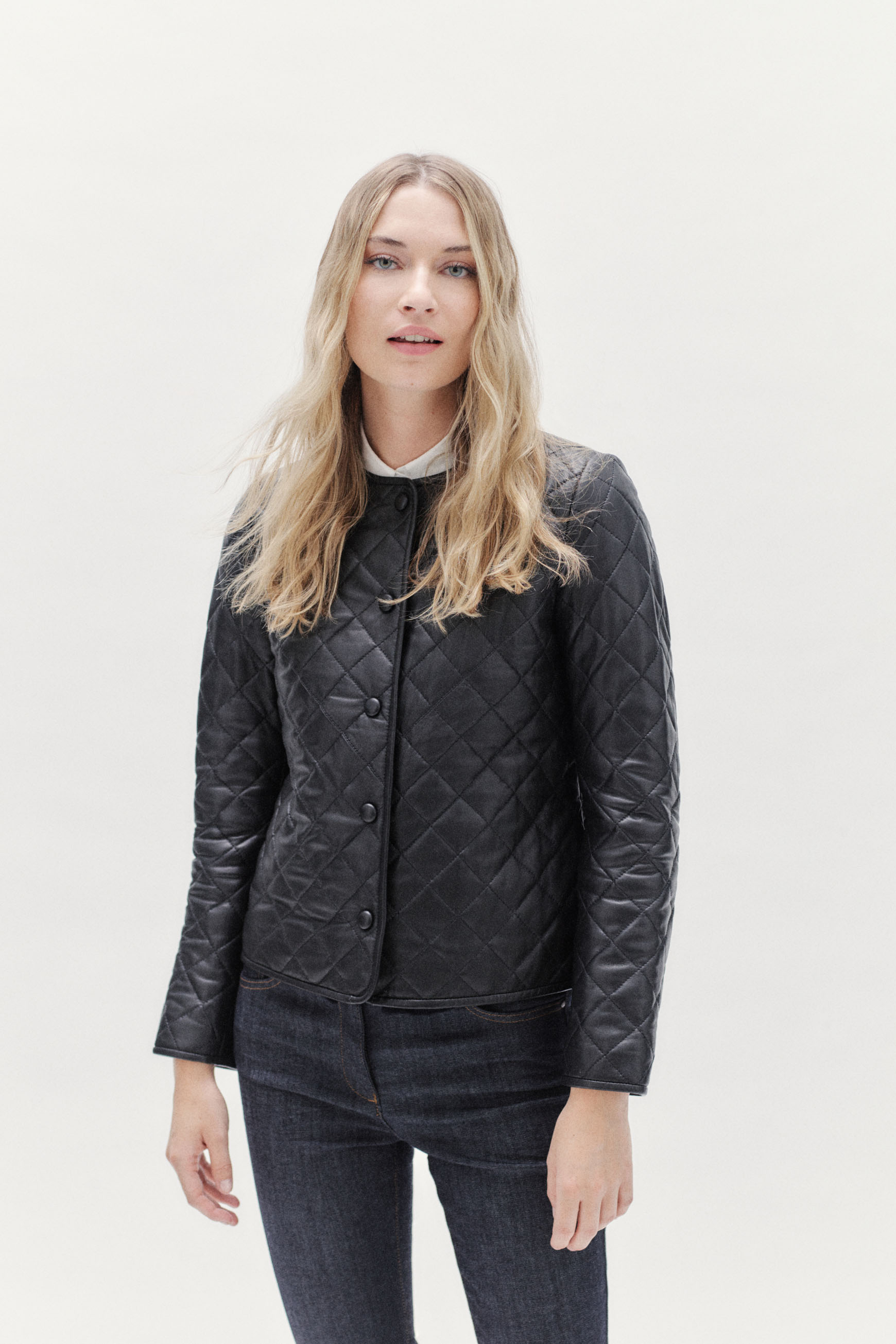 blazer chora 100 cuir noir femme blazer chora 100% cuir noir femme