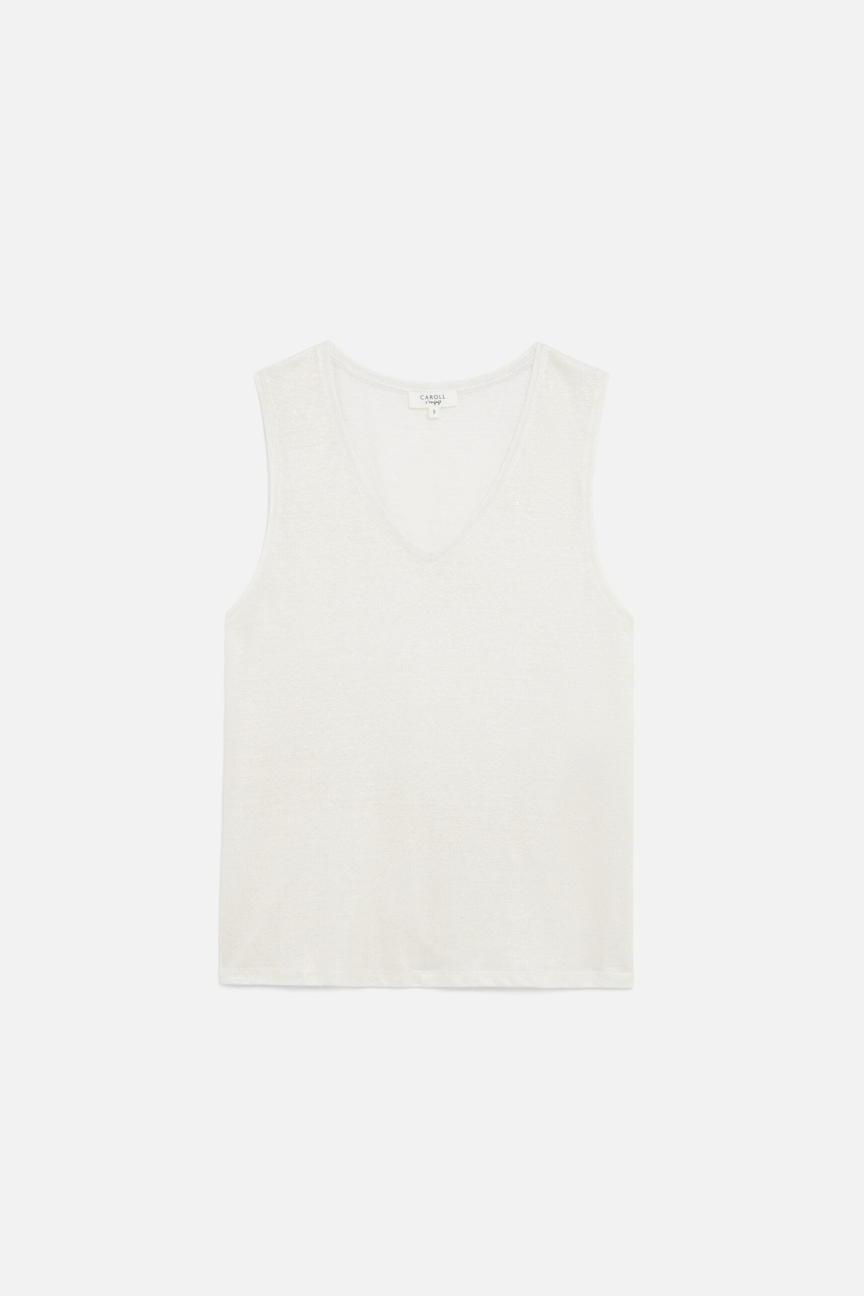 t shirt trym 100 lin ivoire femme T-shirt trym 100% lin ivoire femme