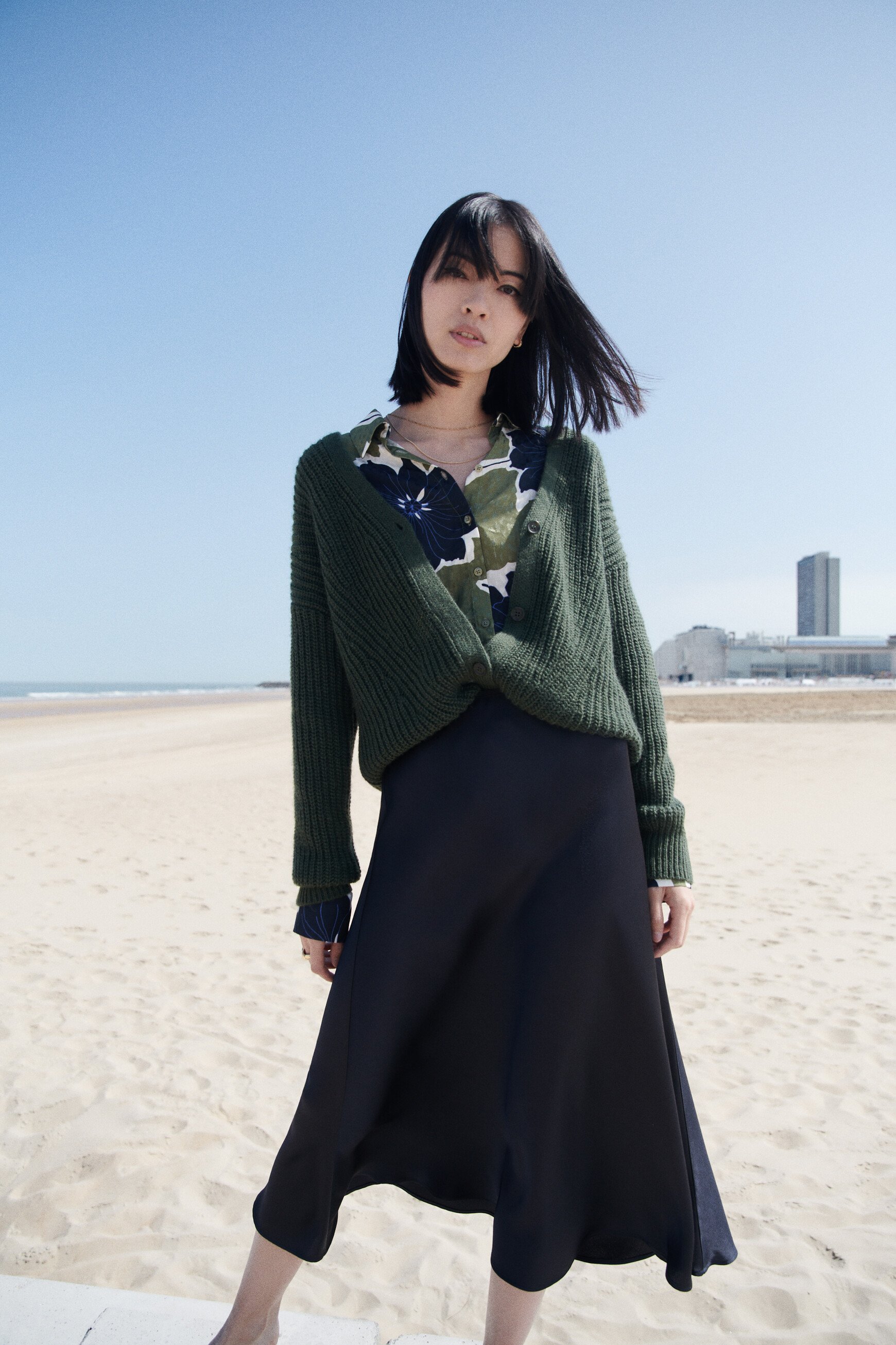 Jalentina skirt navy blue woman