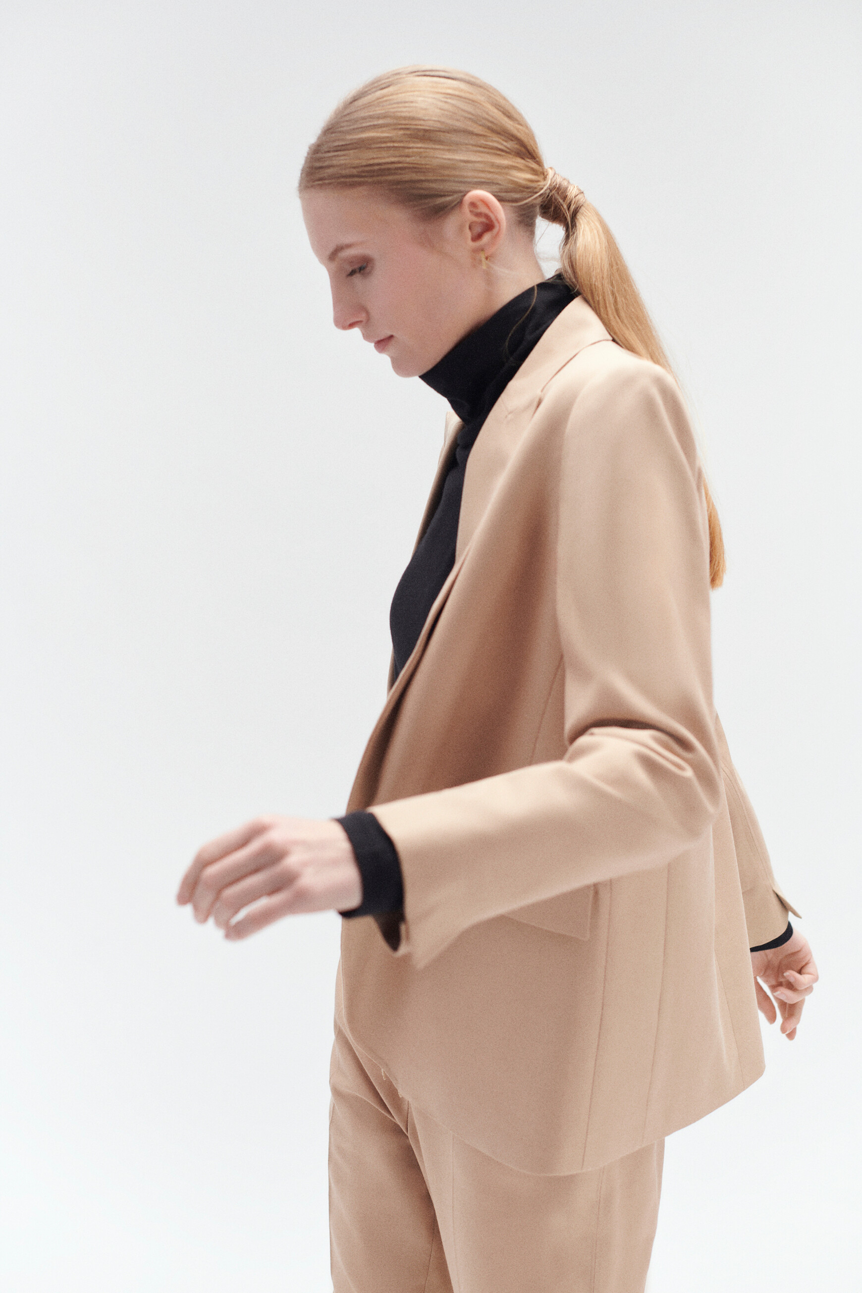 blazer leora classique sable femme