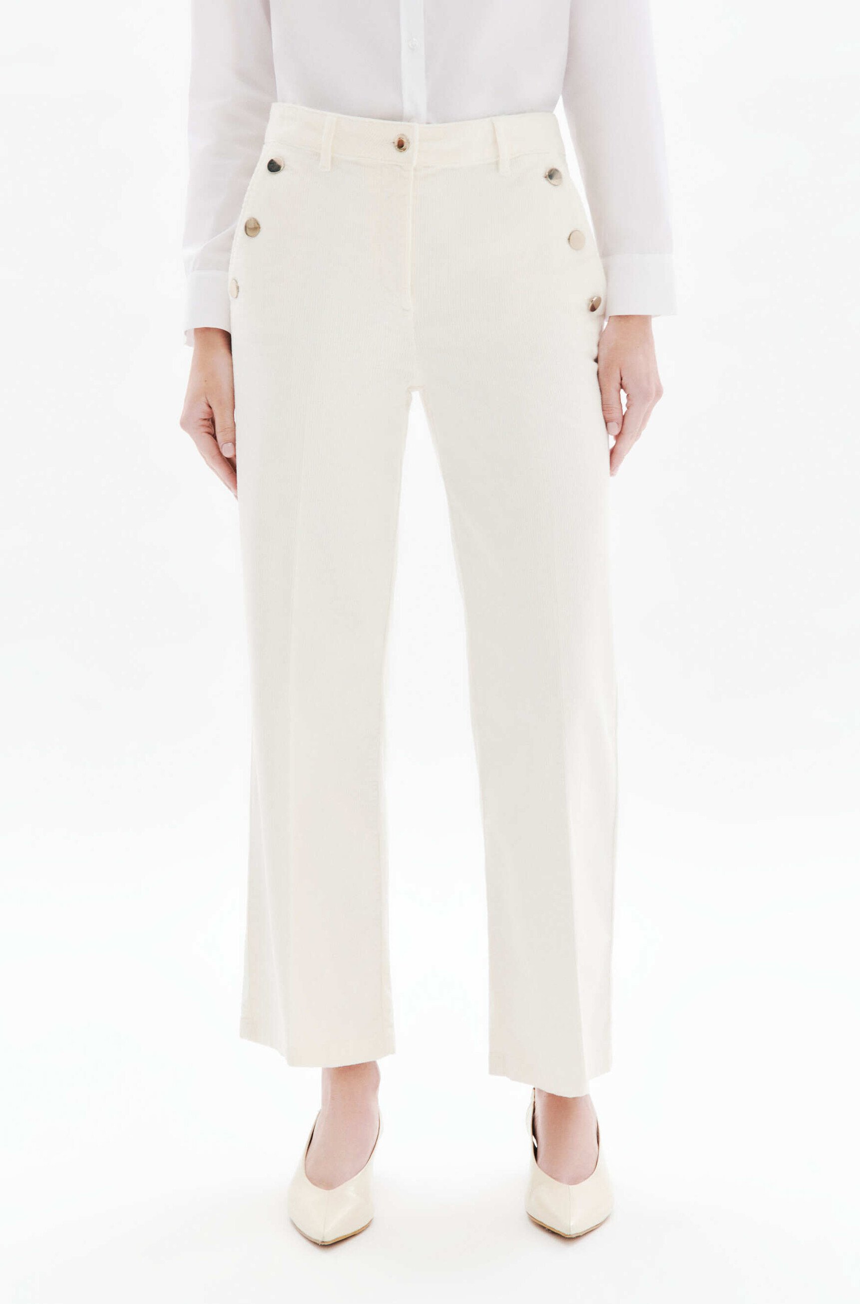 prunelle trousers ivory woman Prunelle trousers ivory woman