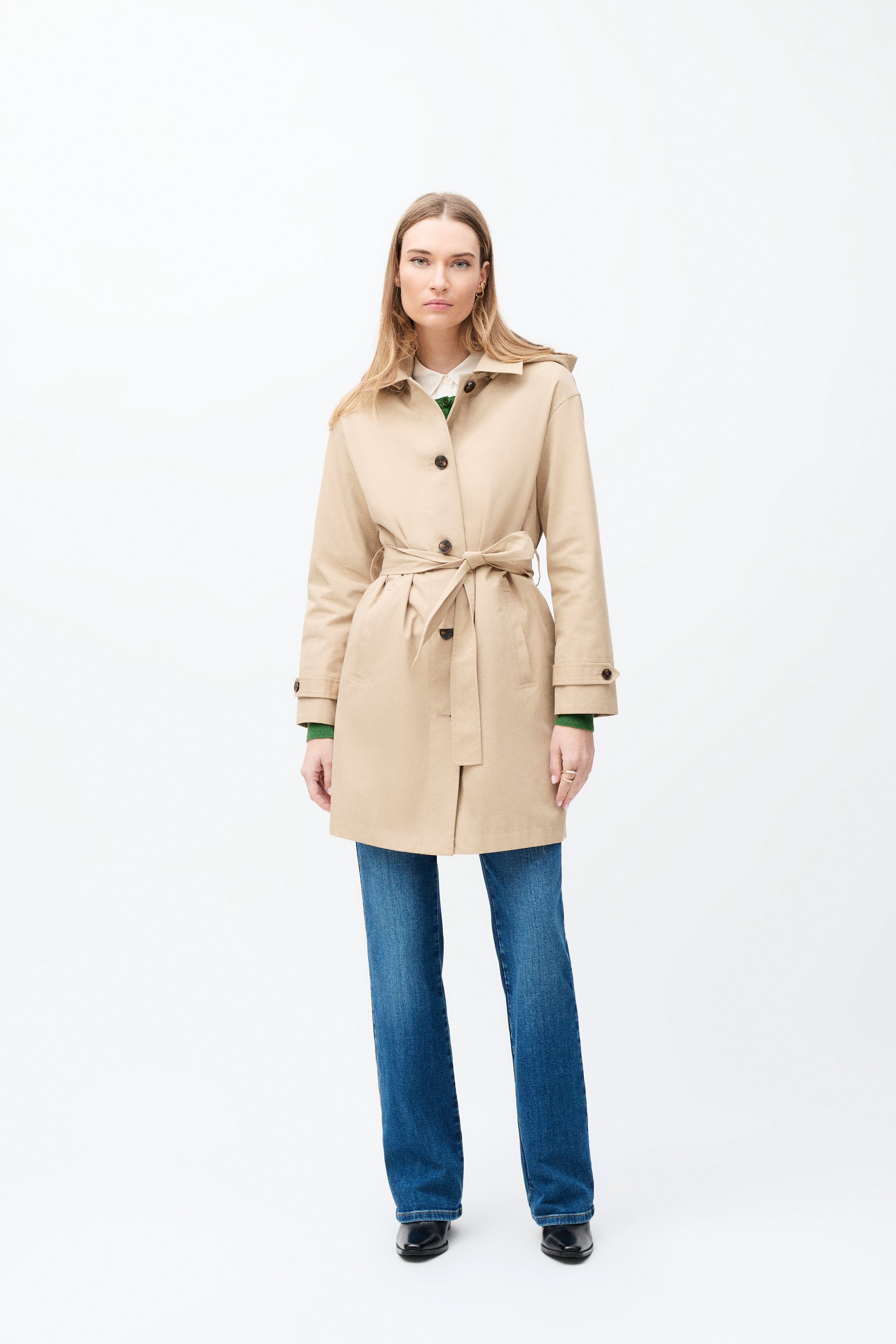 trench gabardine sabbia donna trench gabardine sabbia donna