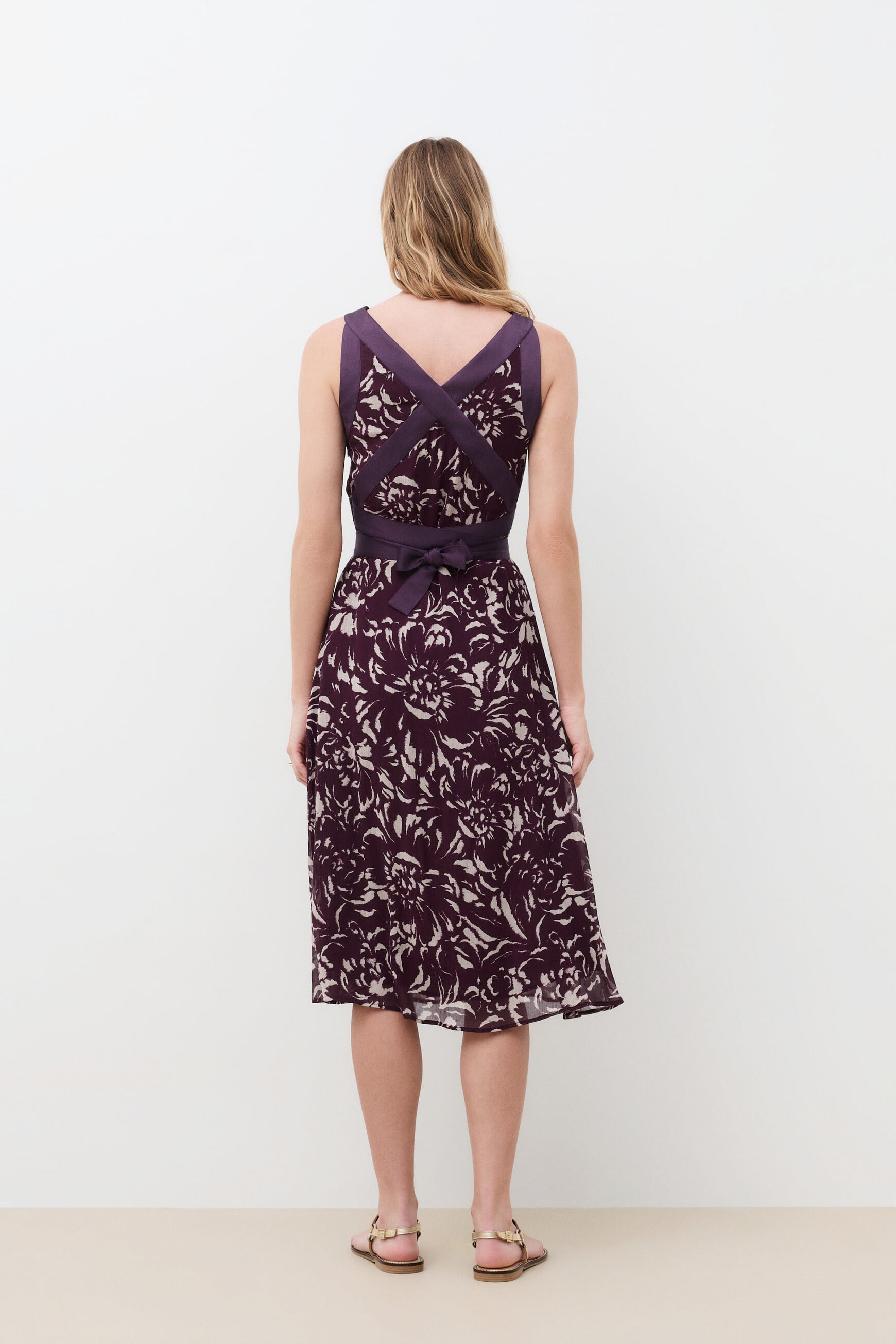 Rathenais dress burgundy woman