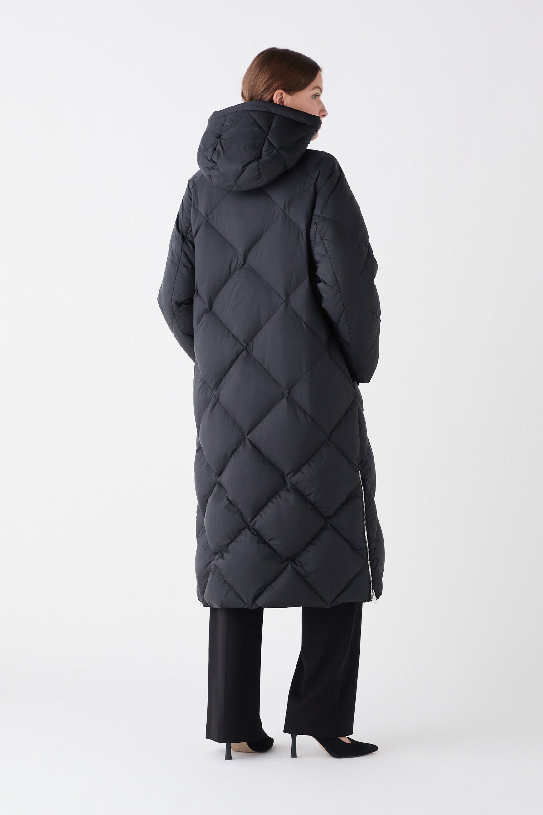 coat greta black woman Coat greta black woman