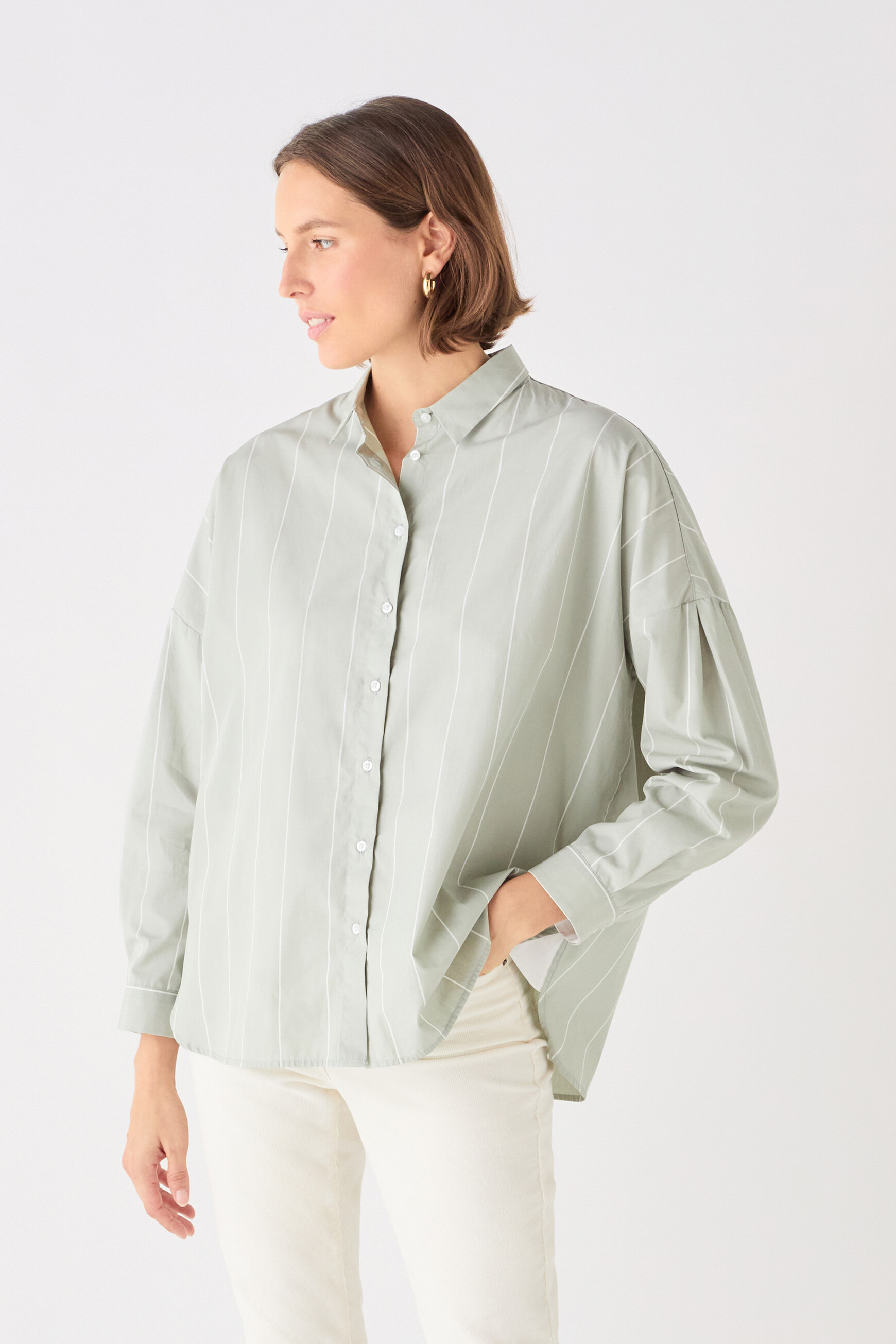 camisa claudy verde pastel mujer Camisa Claudy verde pastel mujer