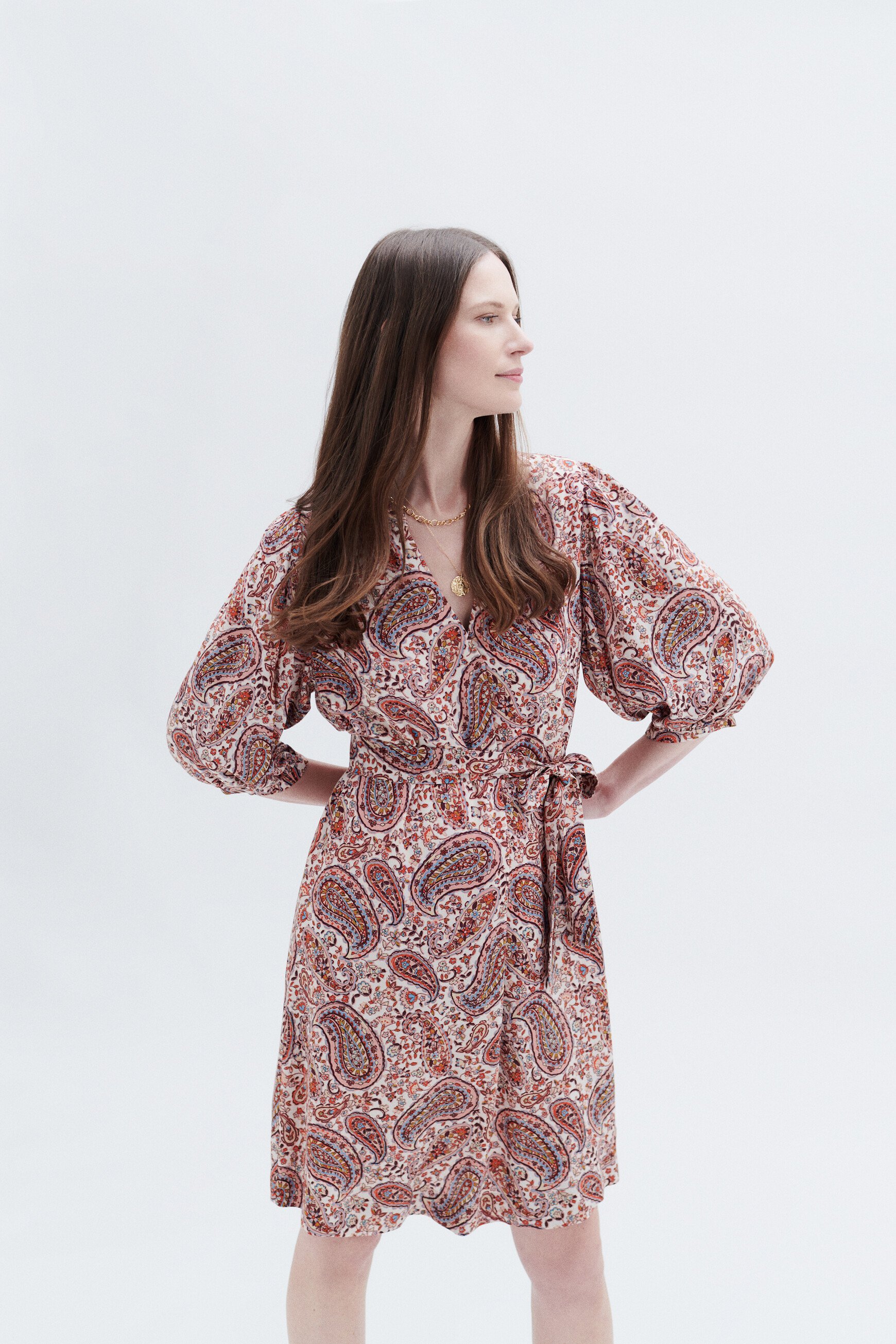 Robe riley camel femme