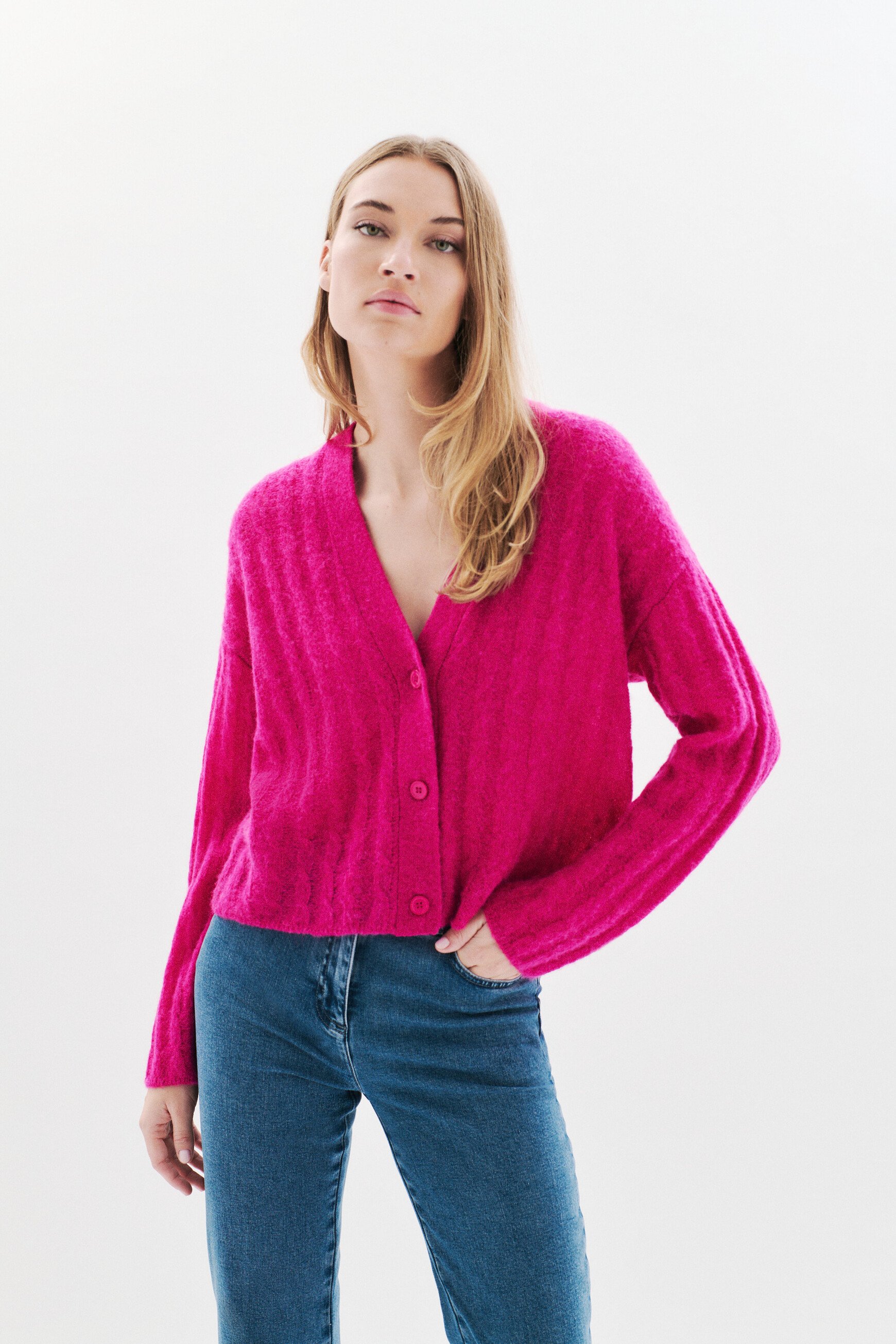 Gilet Melbourne rosa fucsia donna