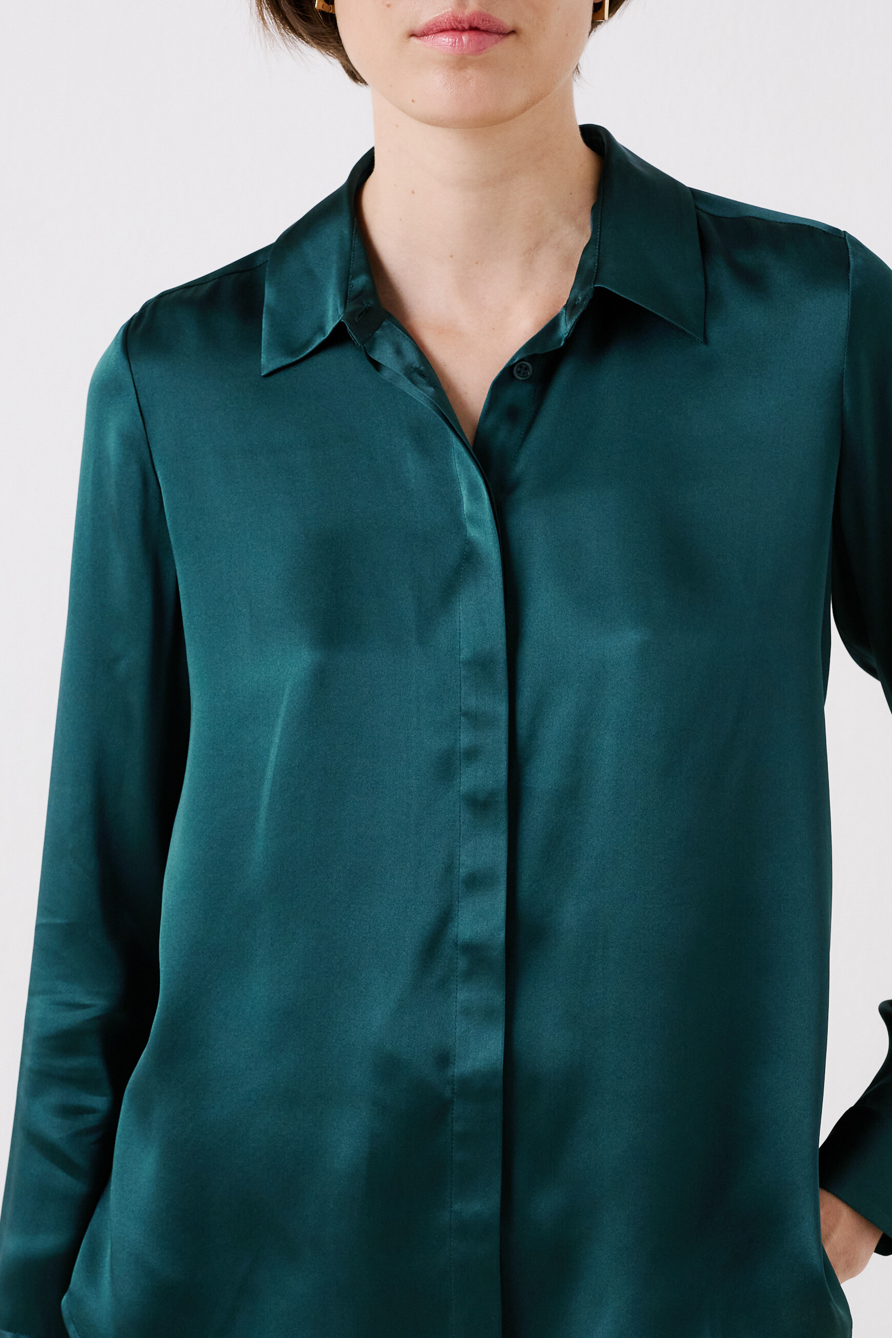 Chemise cjamie1 bleu canard femme