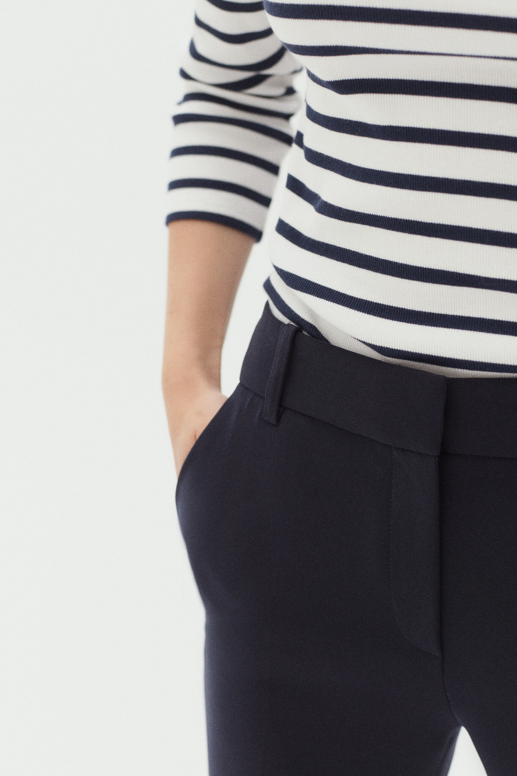pantalon clement bleu marine femme pantalon clement bleu marine femme