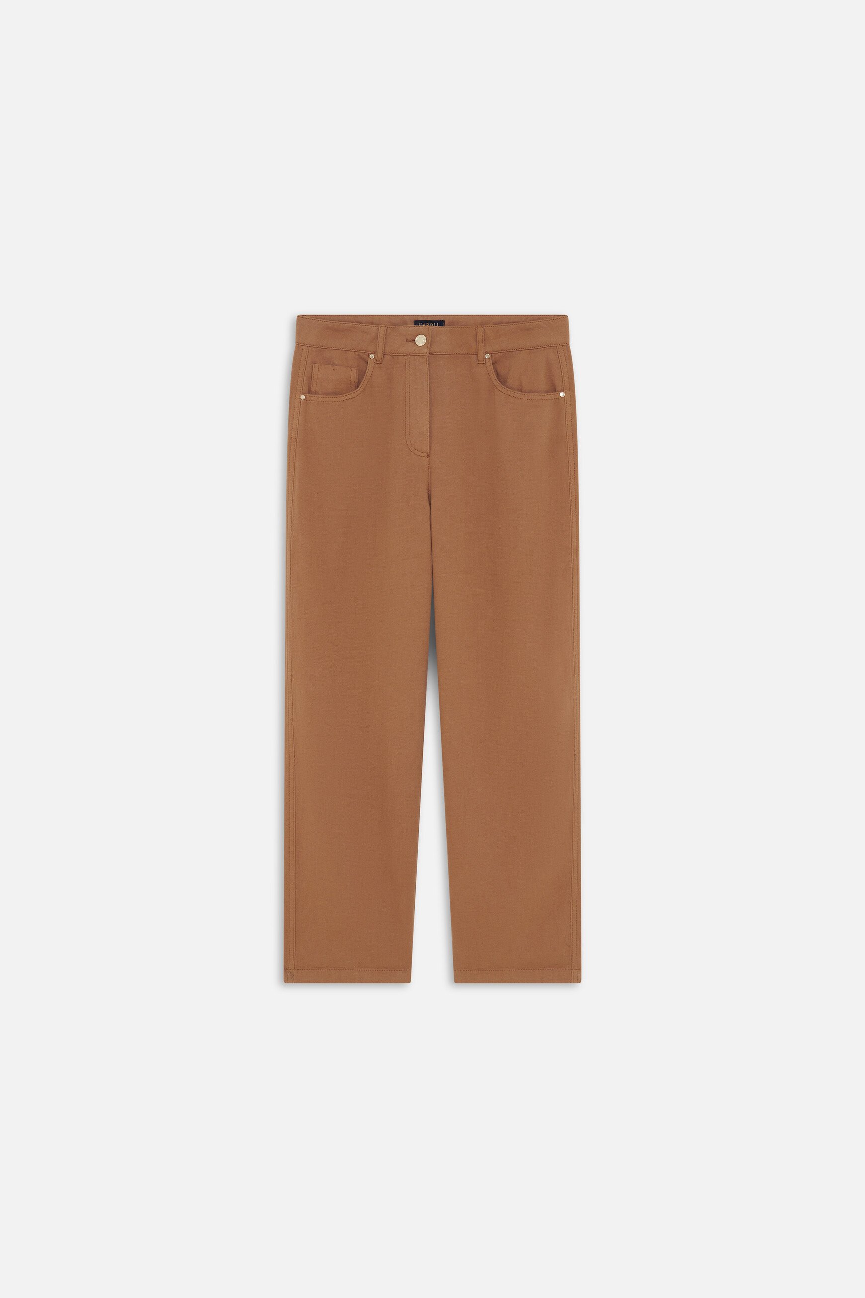 pantalon perrin marron clair femme Pantalon Perrin marron clair femme