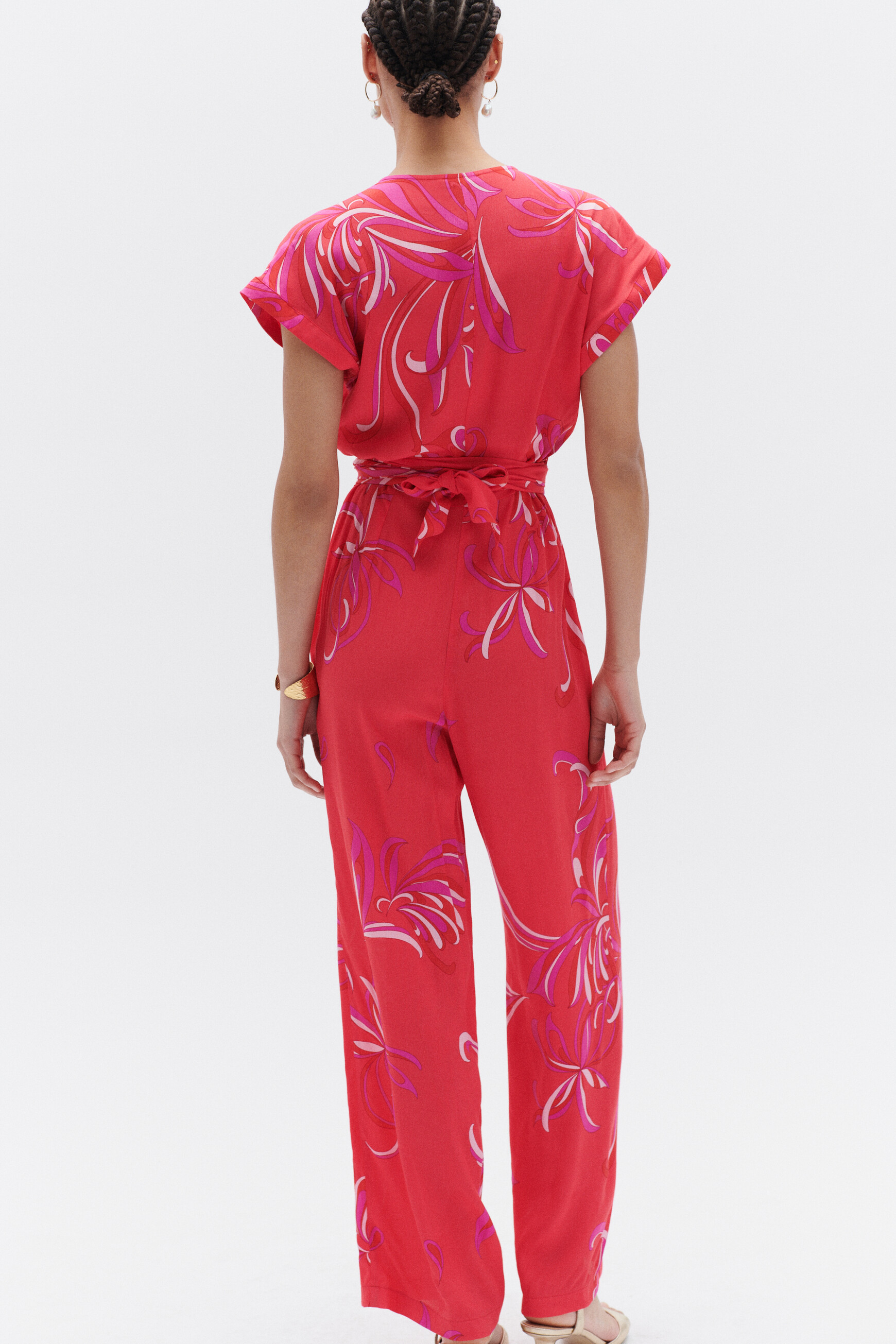 combinaison athenais rouge clair femme