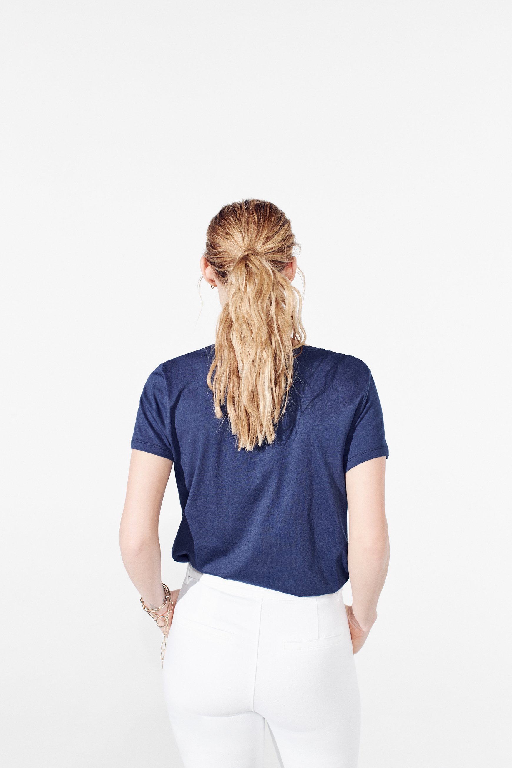 Camiseta Nessa azul marino mujer Caroll