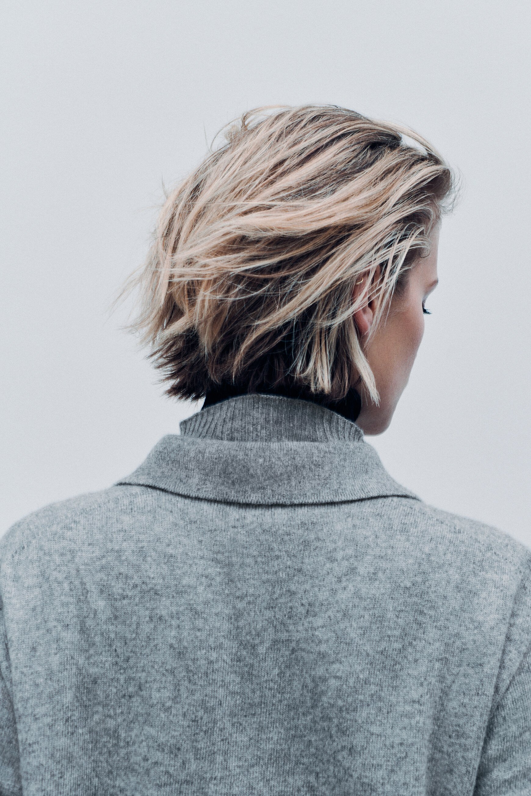 Mpatty sweater made in Italy grey woman