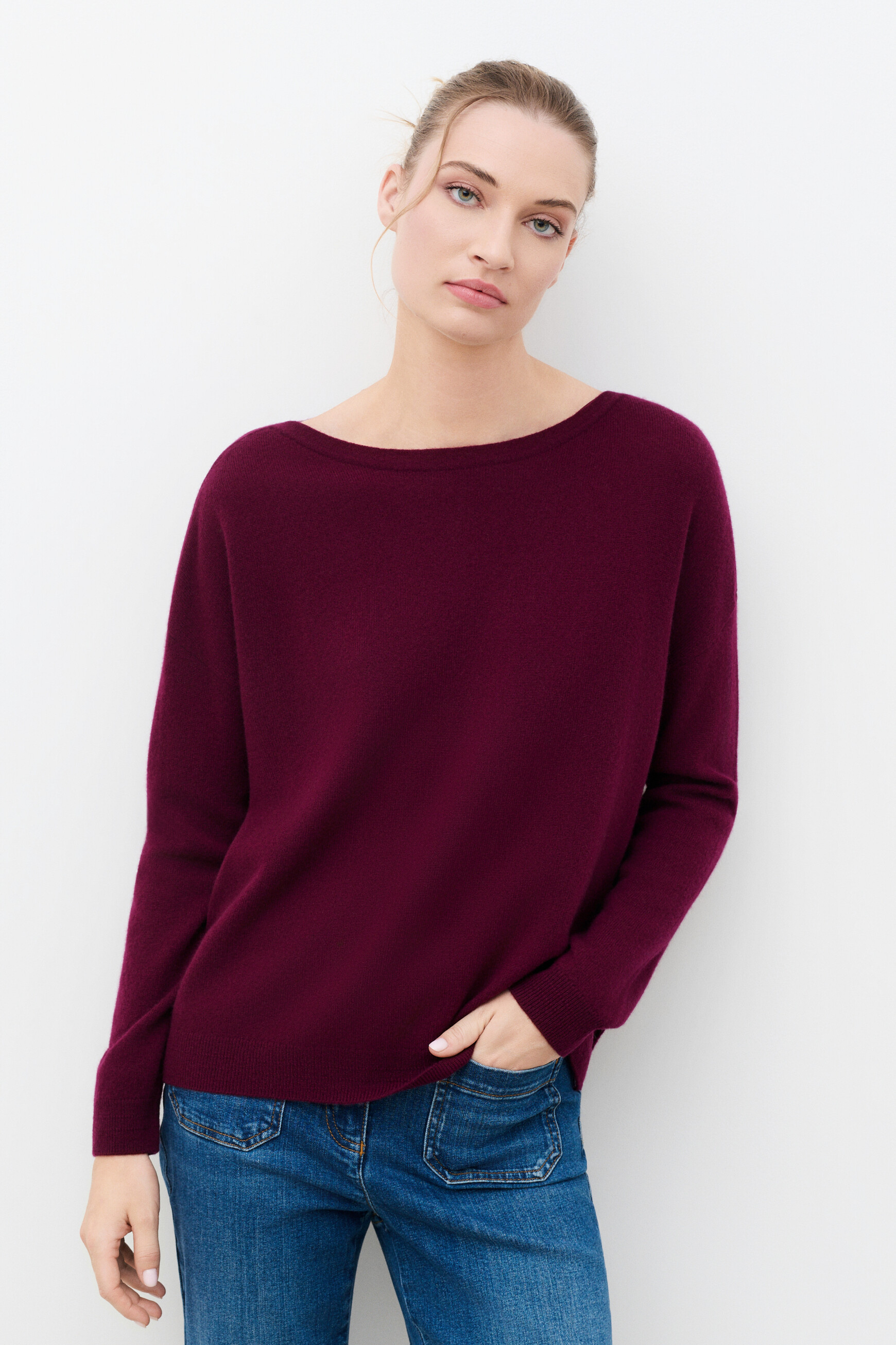 Mjill sweater 100% cashmere burgundy woman