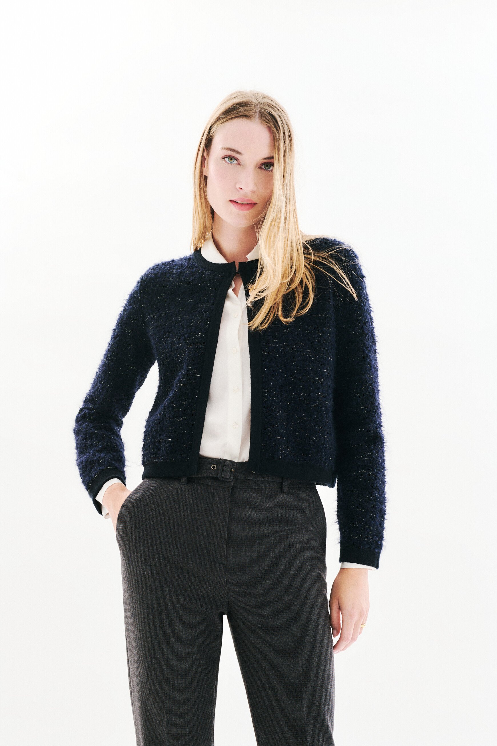 Boléro Mfranca bleu marine femme