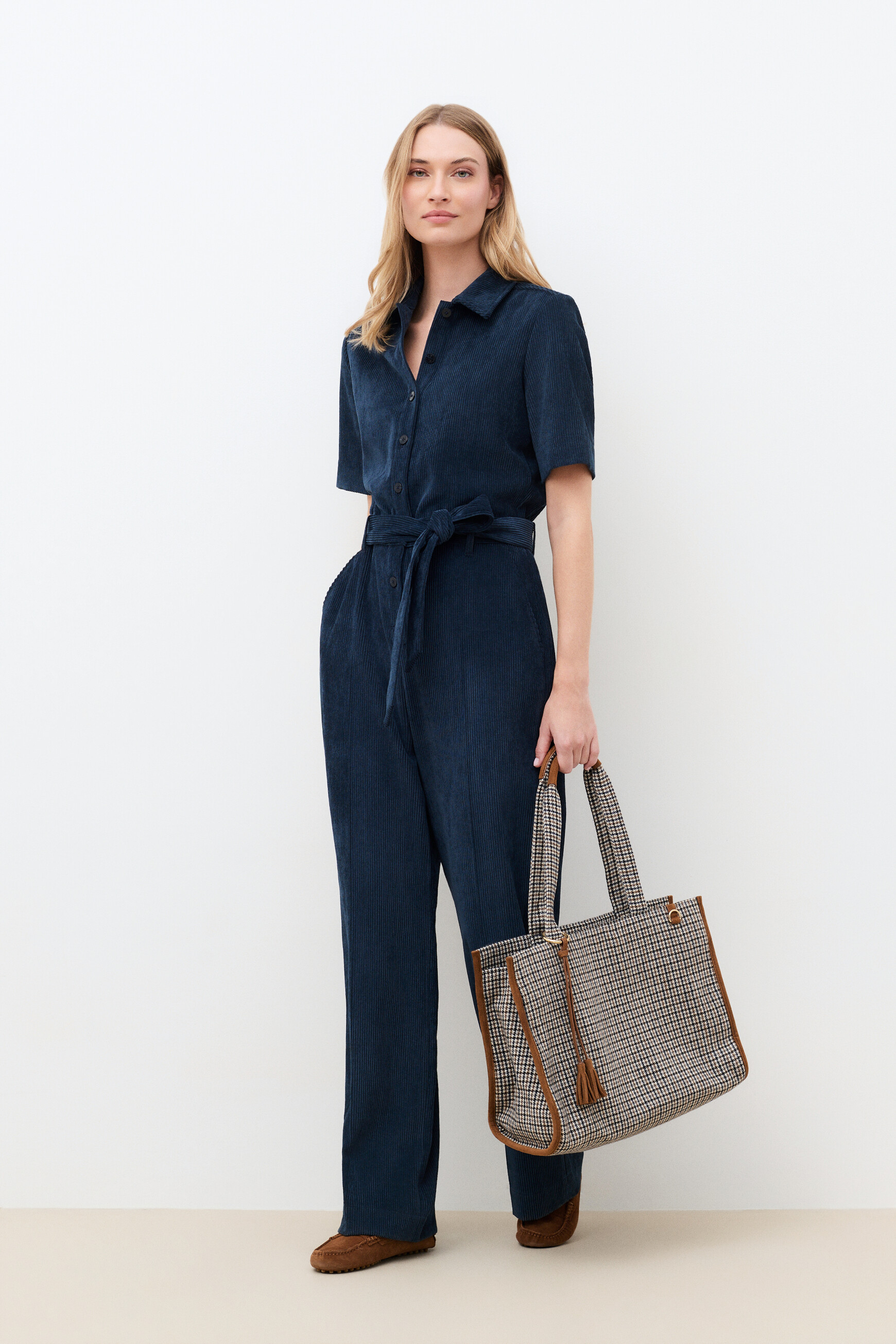 Capucine jumpsuit navy blue woman
