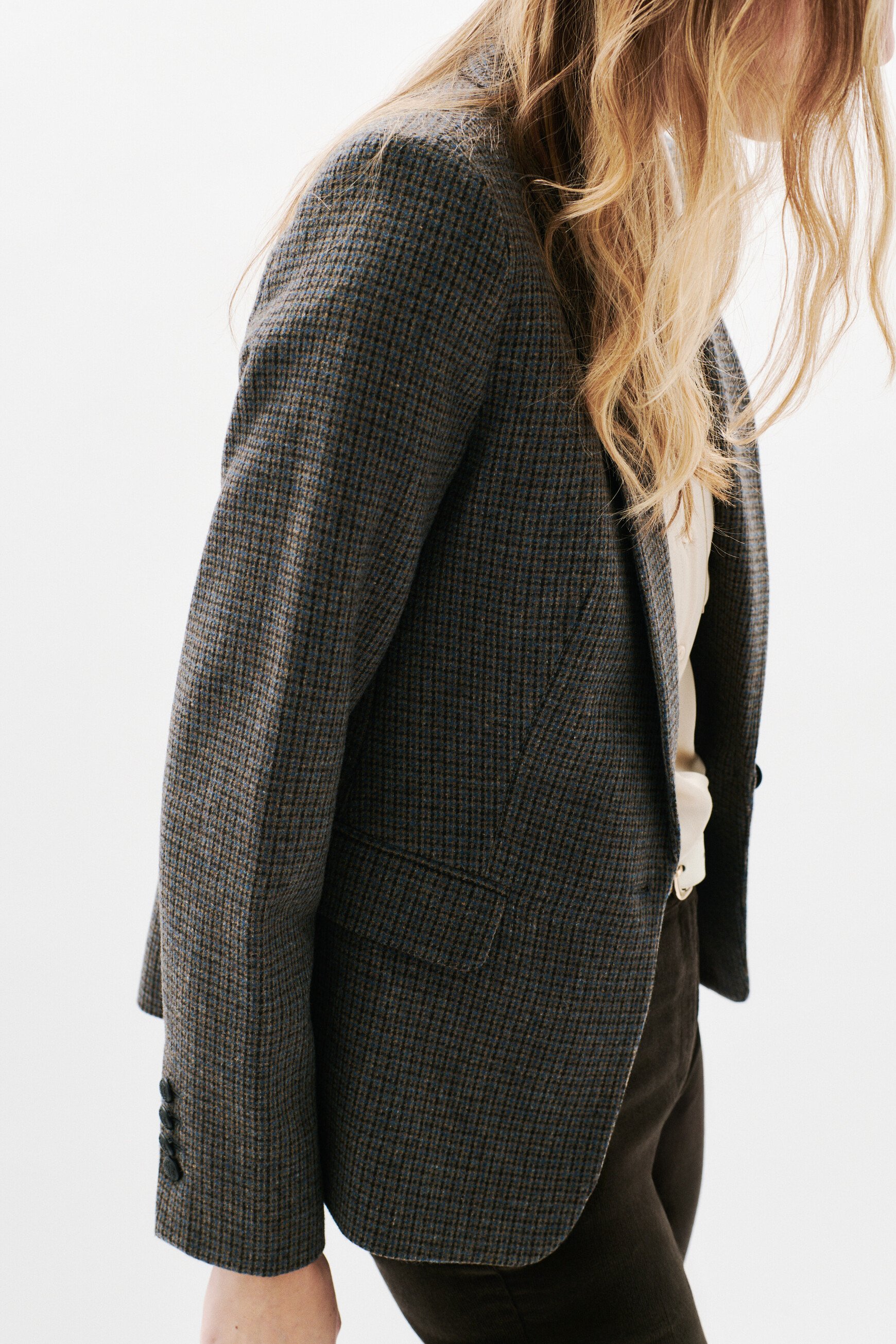 vaurora pied de puce jacket grey woman Vaurora Pied De Puce jacket grey woman
