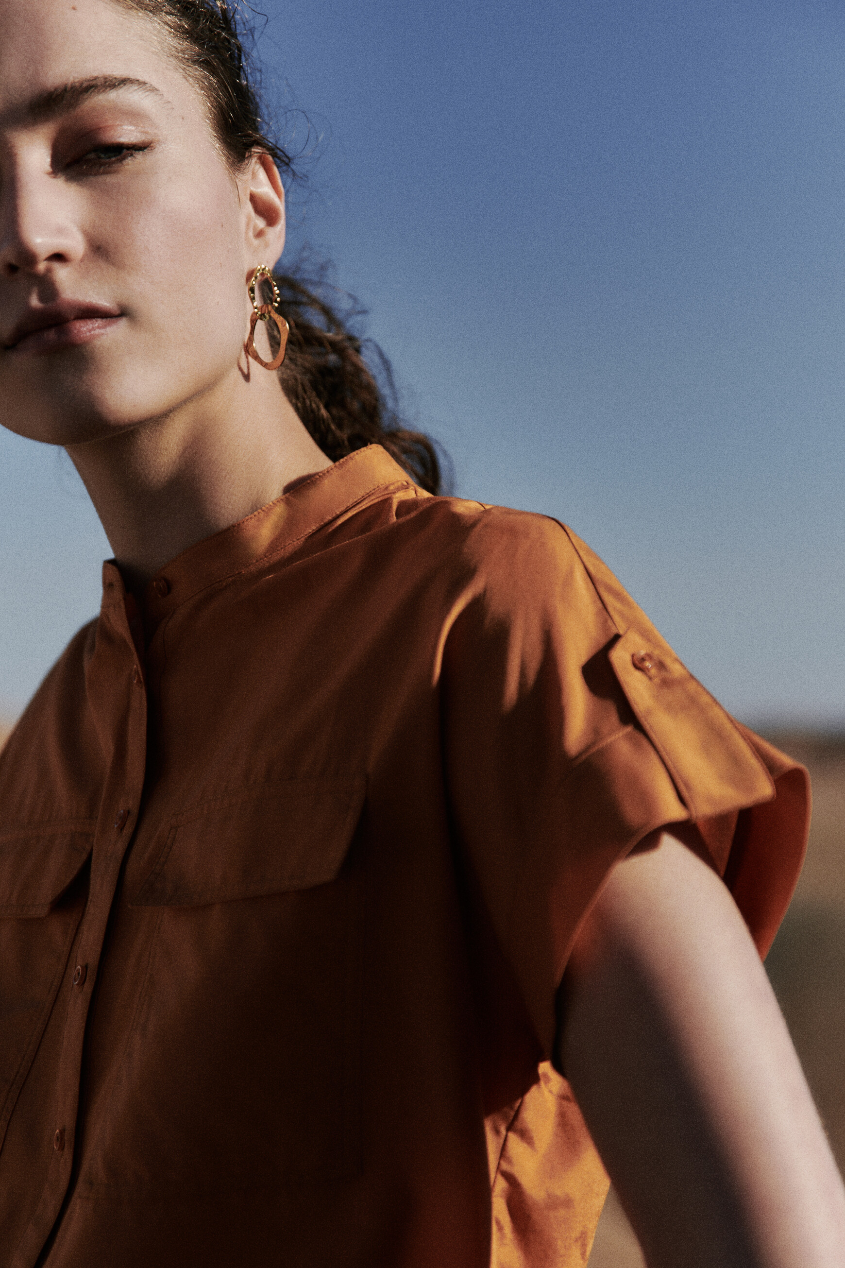 Bluse Allan hellorange damen