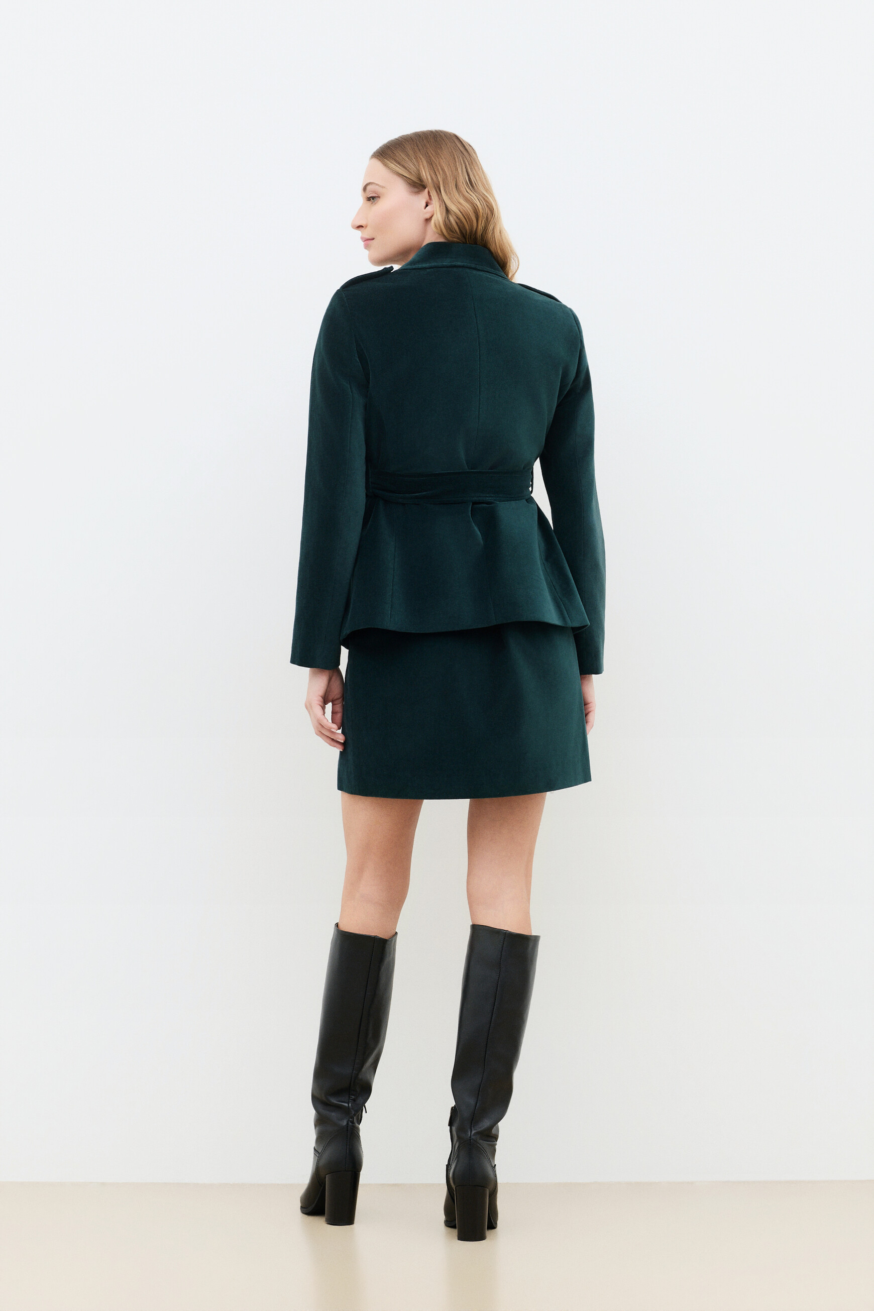Voceane jacket teal green woman