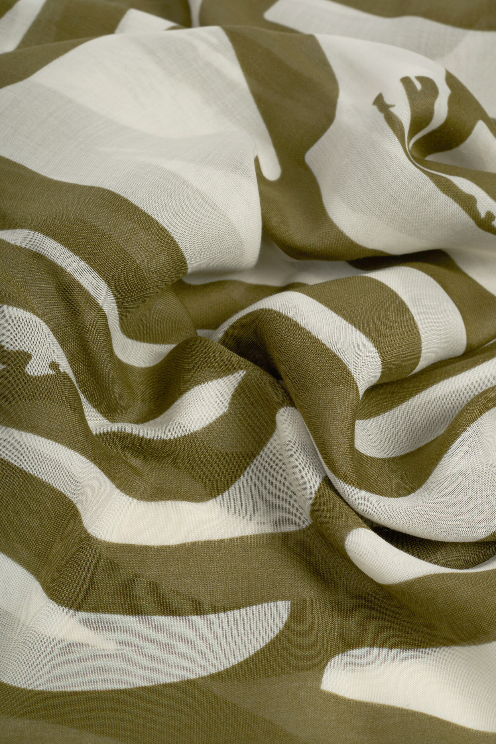 Foulard lise vert femme Caroll