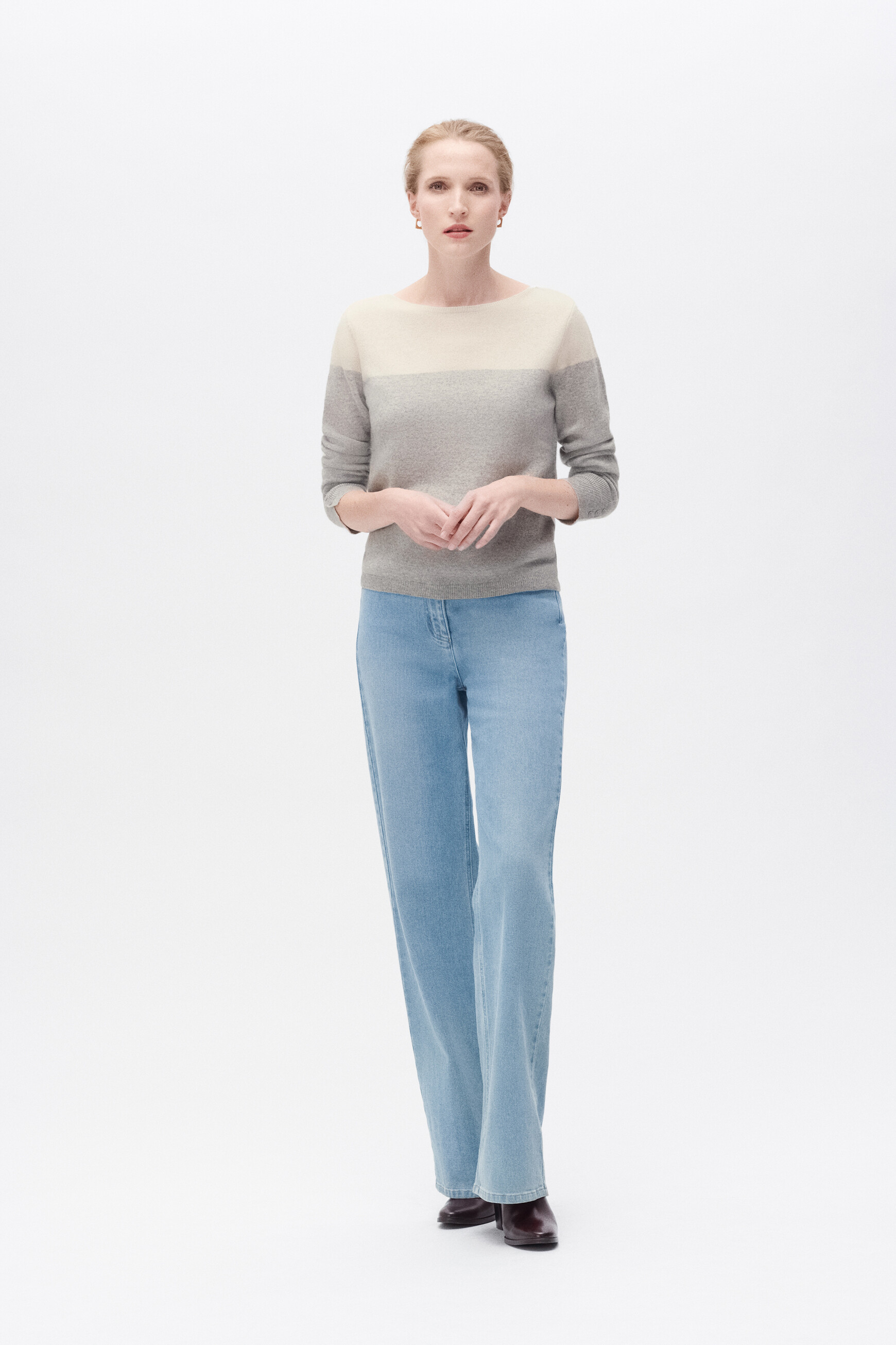 Pull zoe gris clair femme