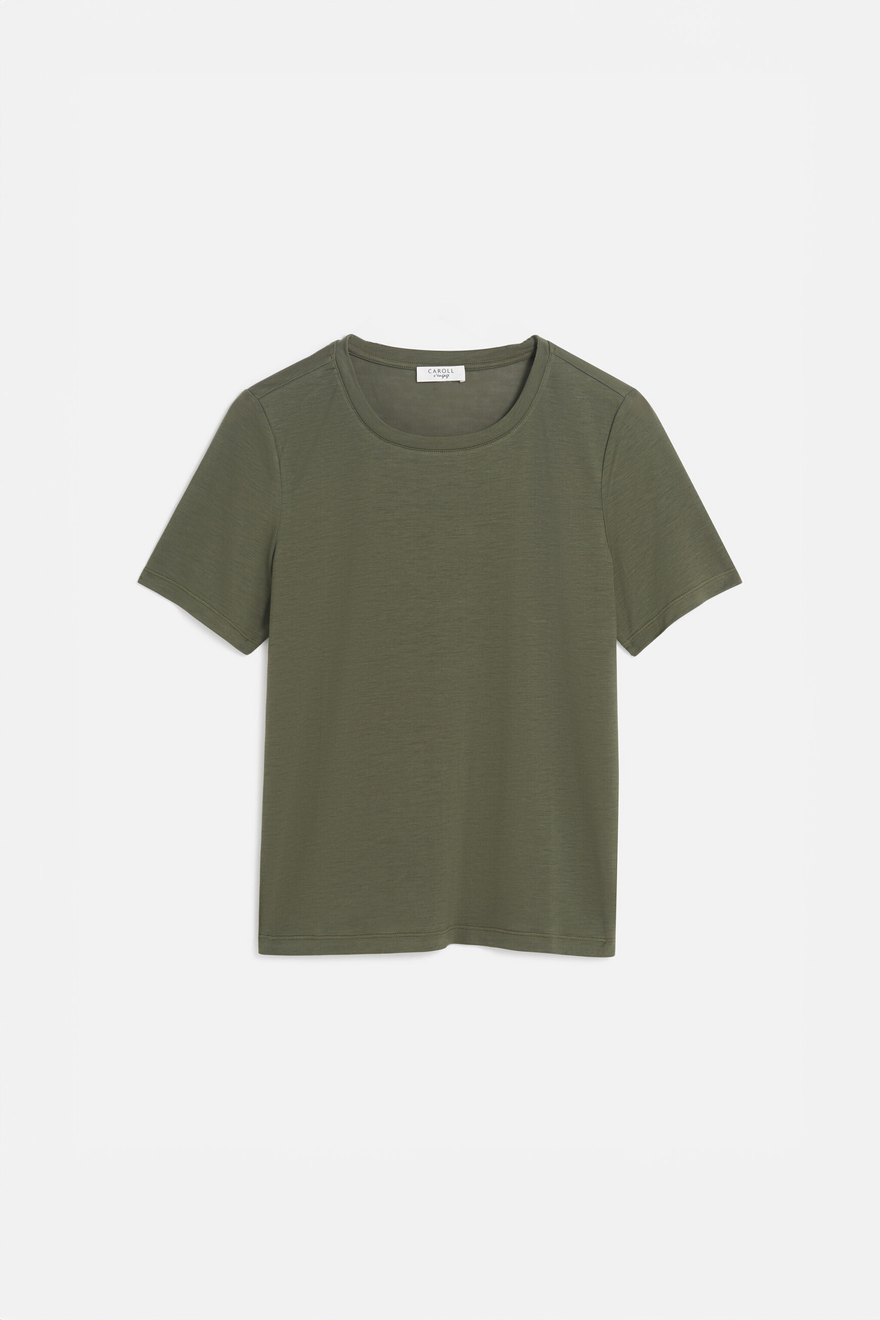 camiseta tika verde caqui mujer