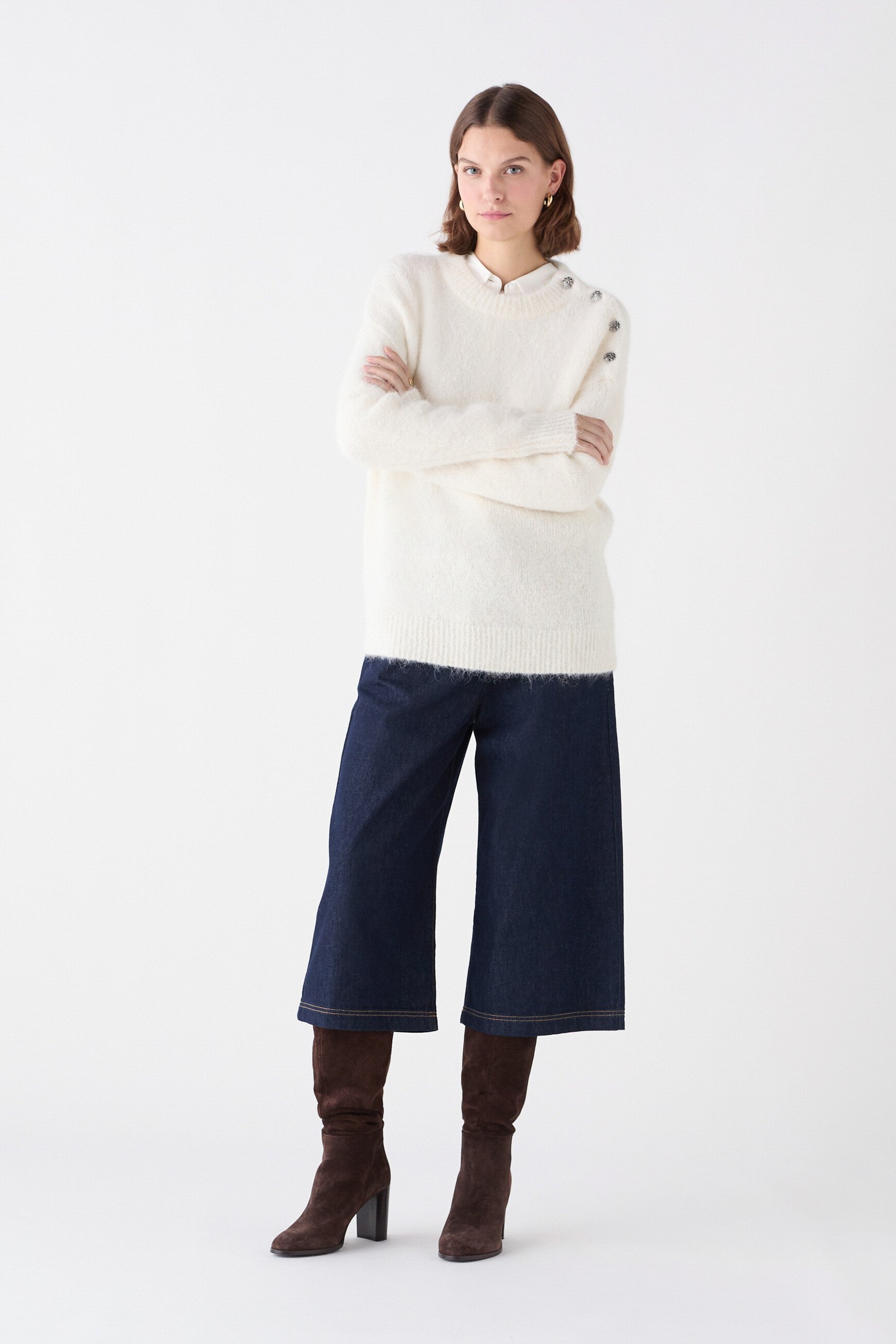 Pull Mgrace2 ecru femme