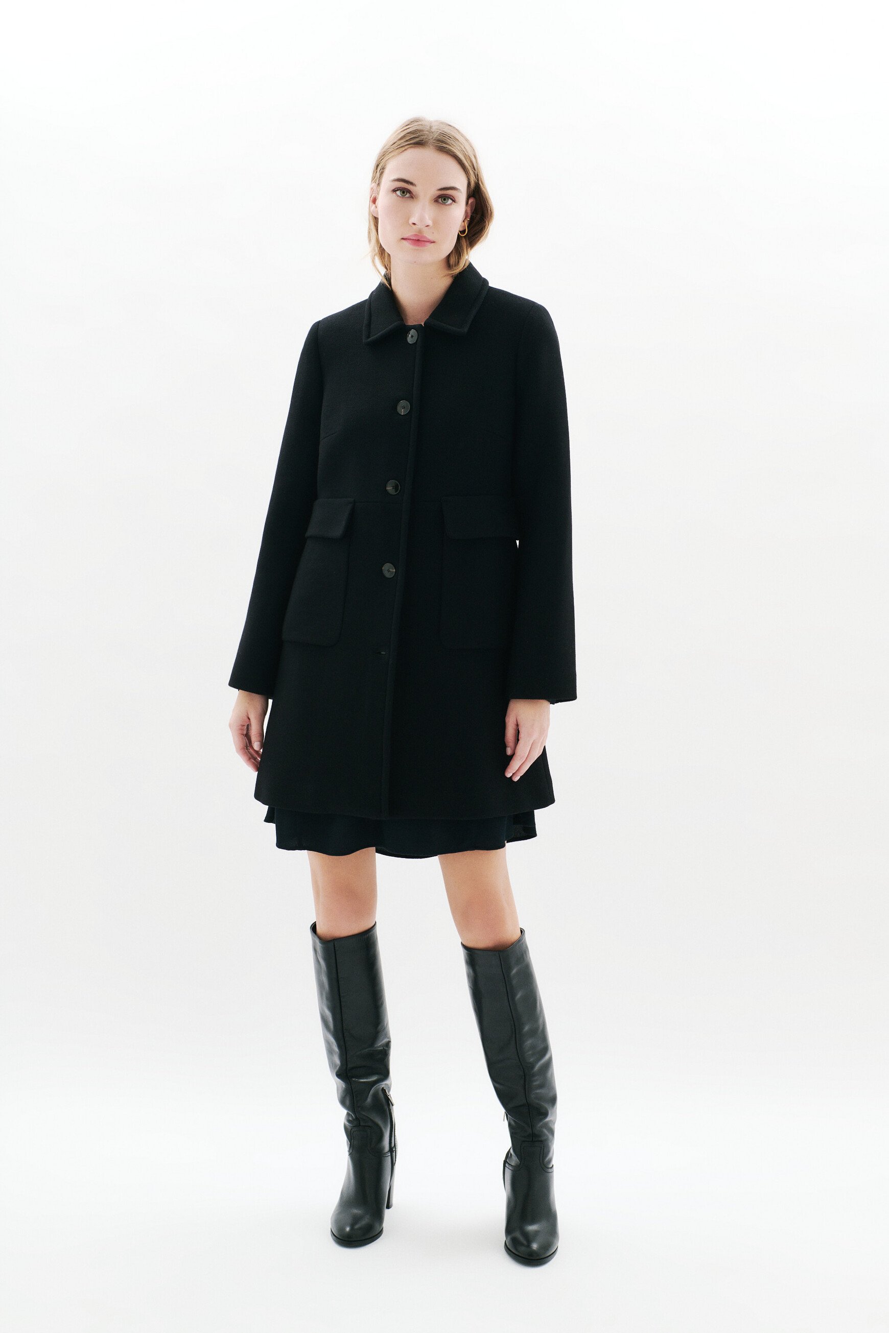 manteau geraldine noir femme Manteau Geraldine noir femme