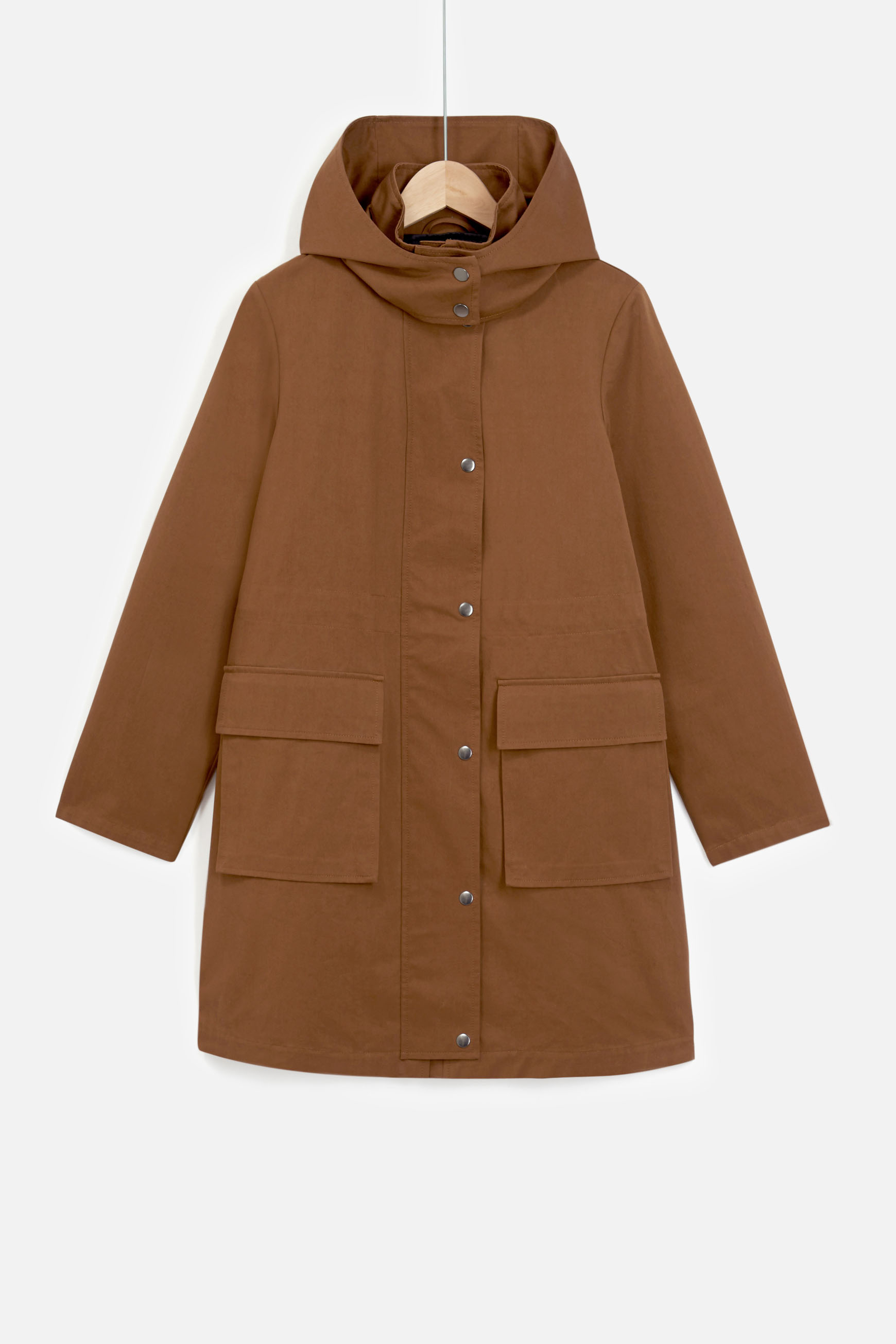 Parka oliver en toile beige femme
