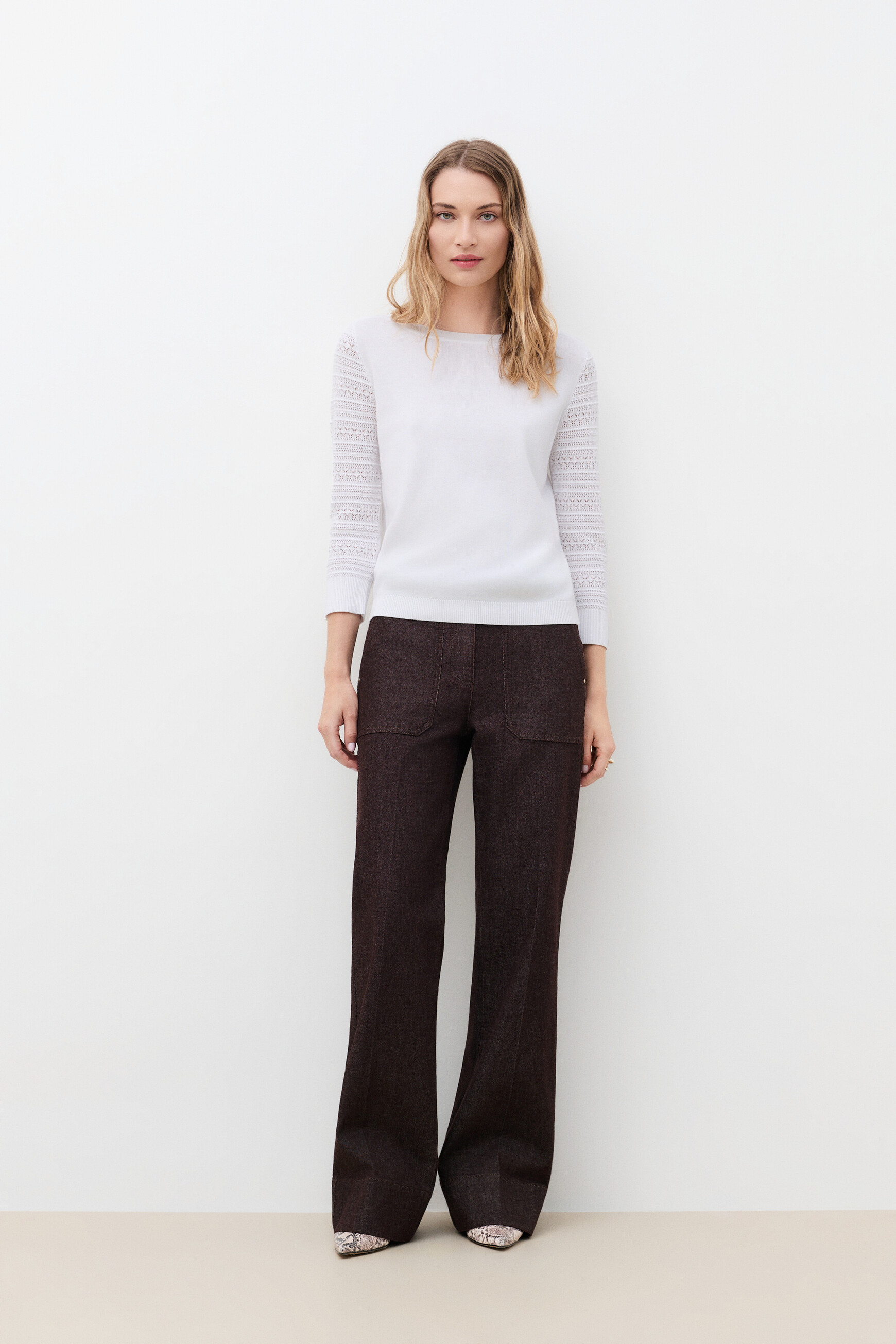 Mjaynie sweater ecru woman