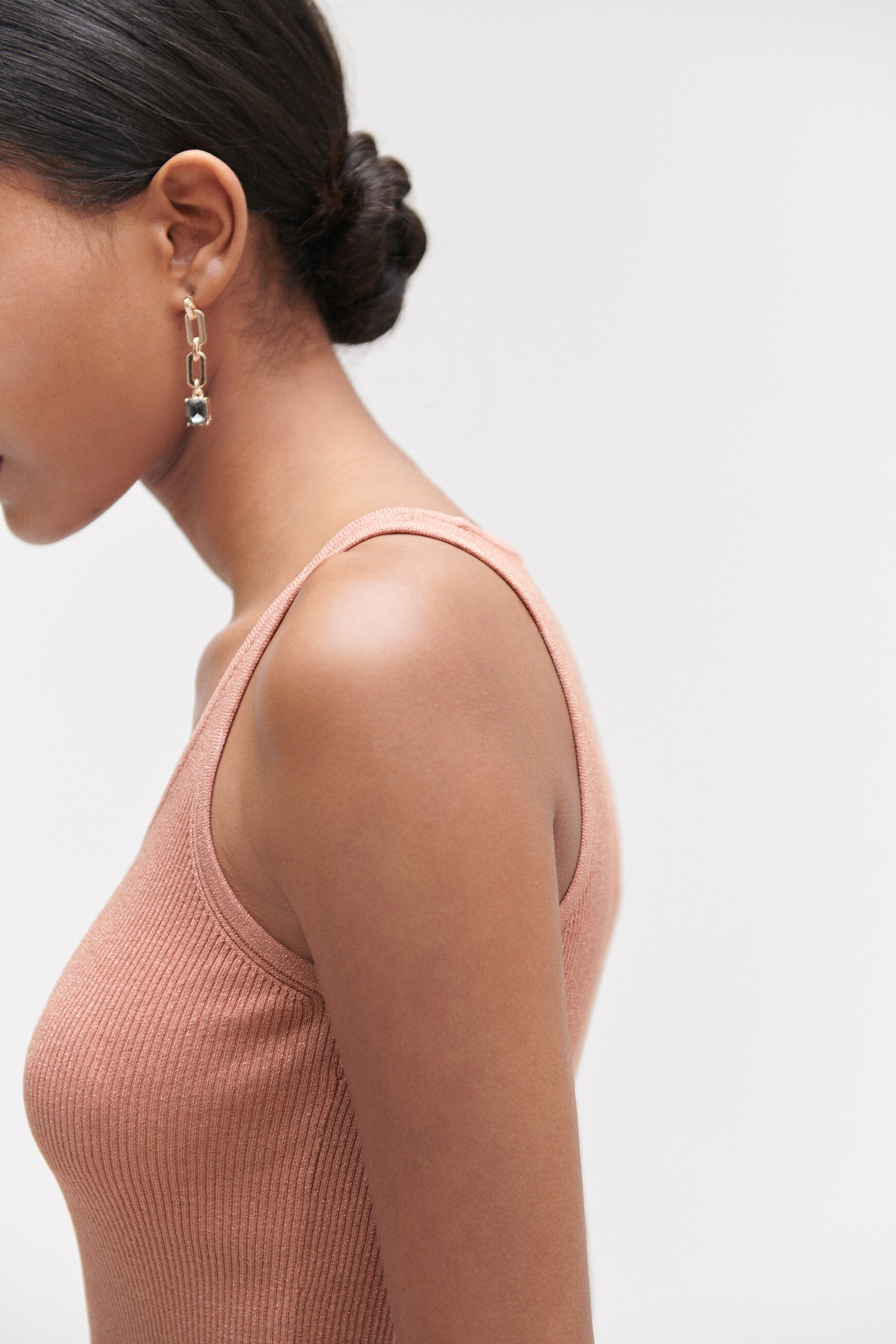 debardeur louis fils lurex vieux rose femme Débardeur louis fils lurex vieux rose femme