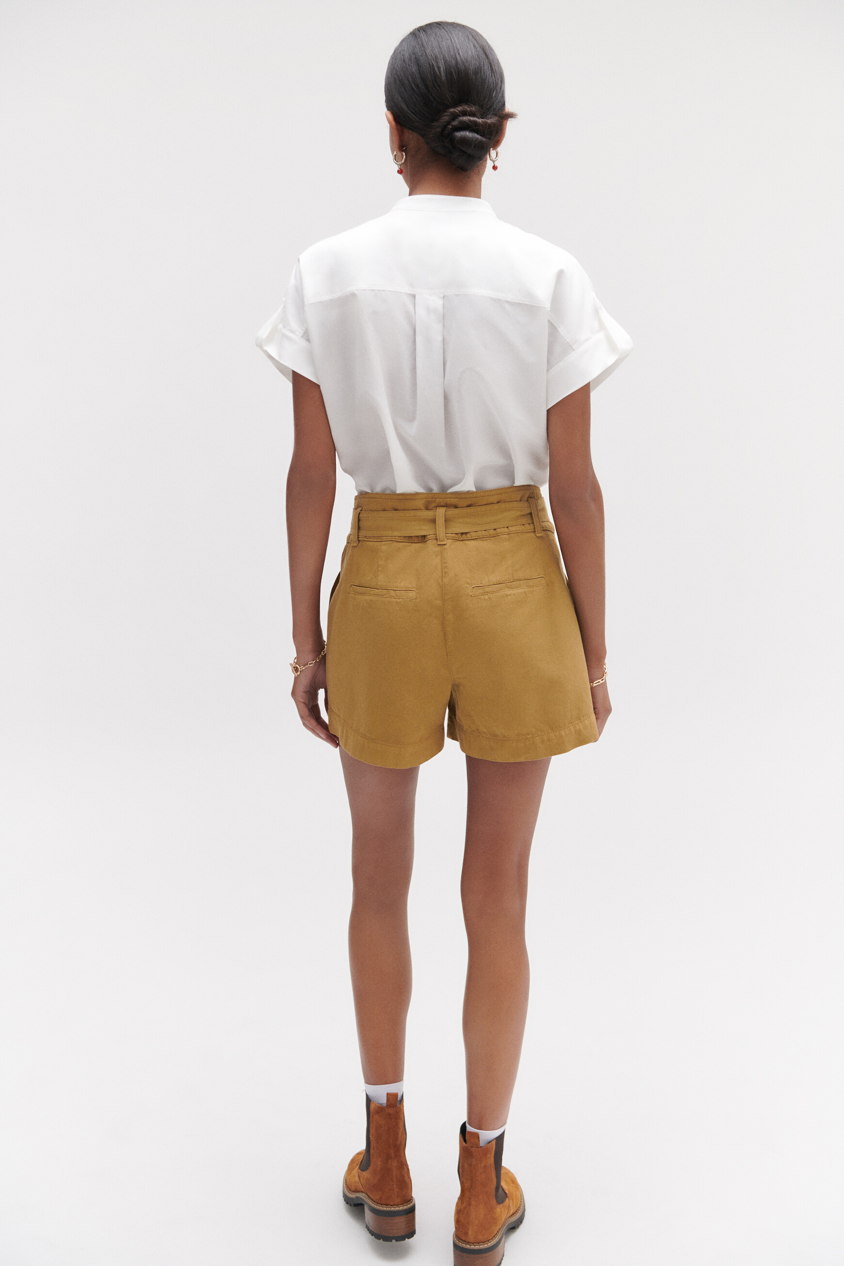 short casual bazzano taupe femme short casual bazzano taupe femme