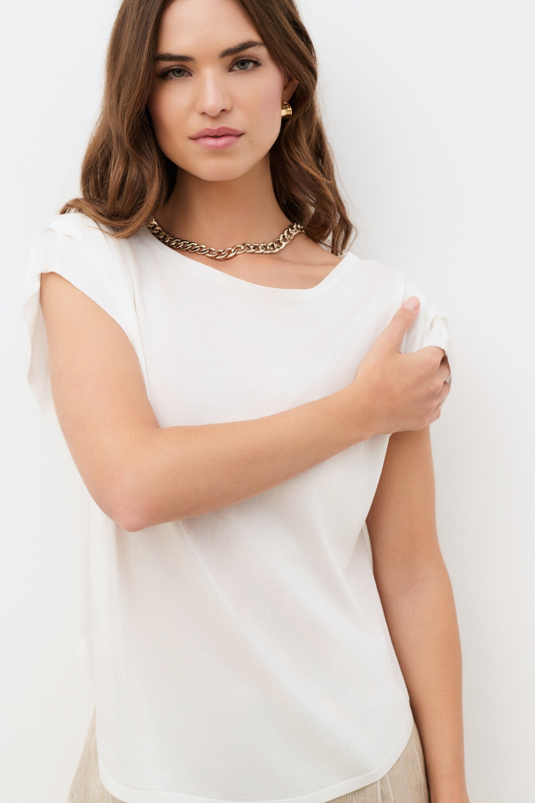 Debbie sweater ecru woman