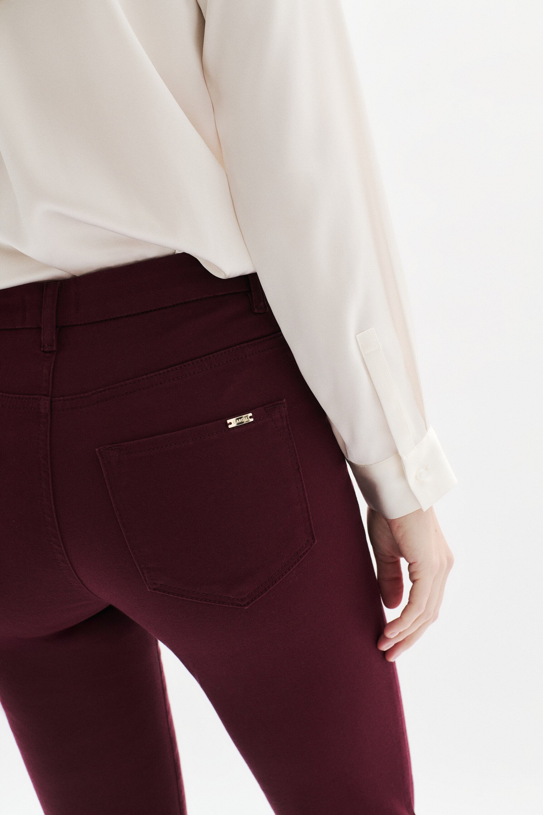 Tony trousers burgundy woman